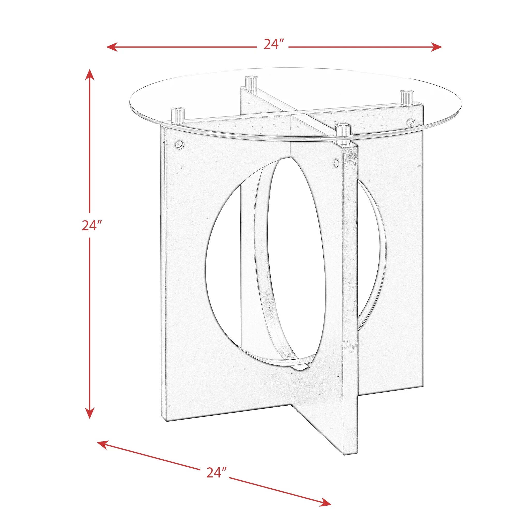 Picket House Furnishings Parkville 3PC Occasional Table Set in Espresso
