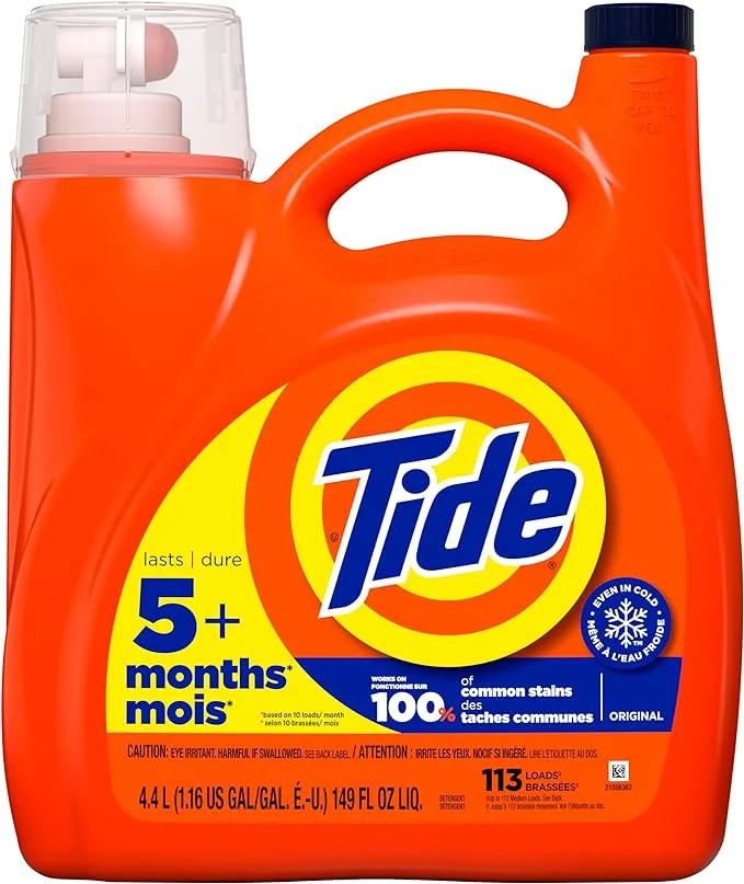 Tide Liquid Laundry Detergent, Original, 106 loads, 149 fl oz, HE Compatible