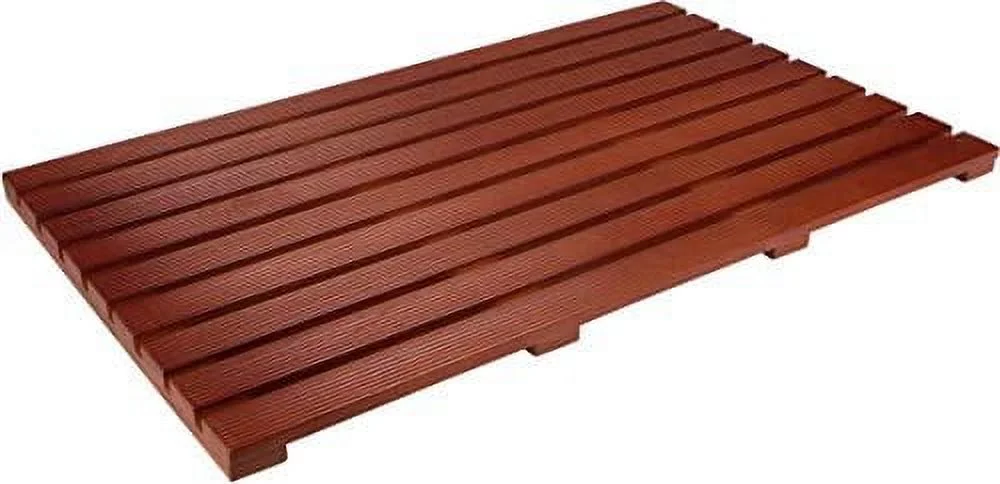 Solid Teak Wood Non Slip Spa Shower Or Door Mat