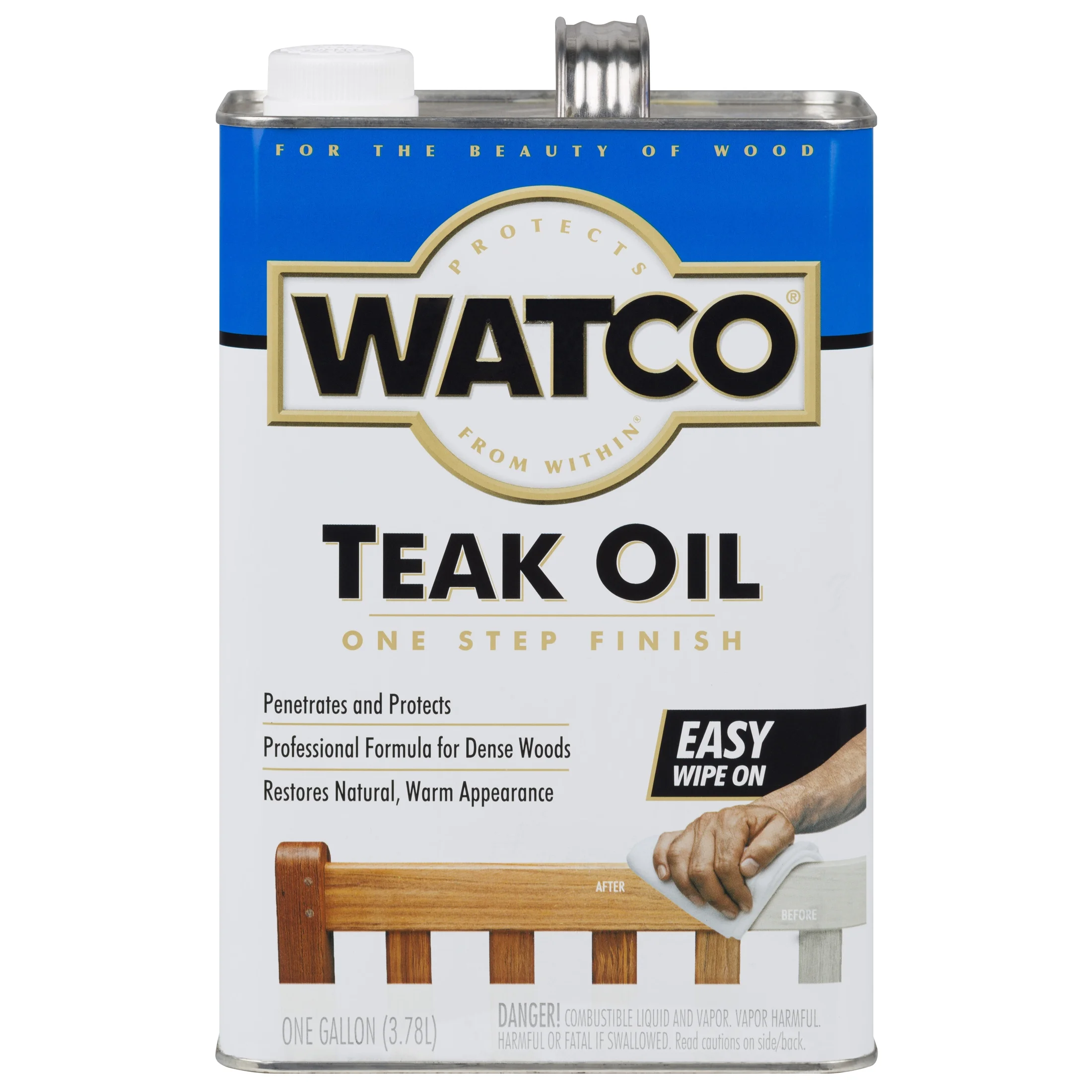 Clear, Watco Teak Oil Finish - 67131, Gallon- 2 Pack