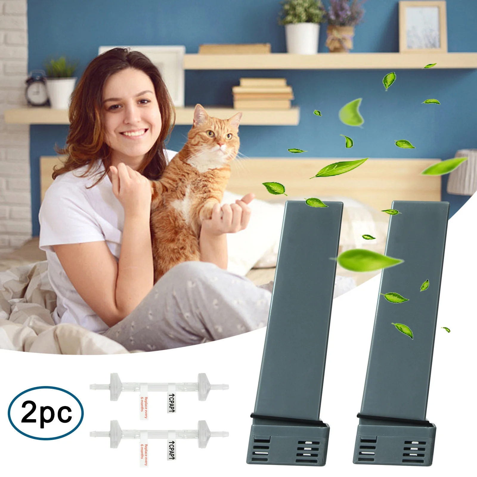 wileqep 2PCS Soclean Filter Kit ,Filter for SO Clean , Check Valve Kit Replacement for SC2,Same Quality as Cartridge Carbon Filter