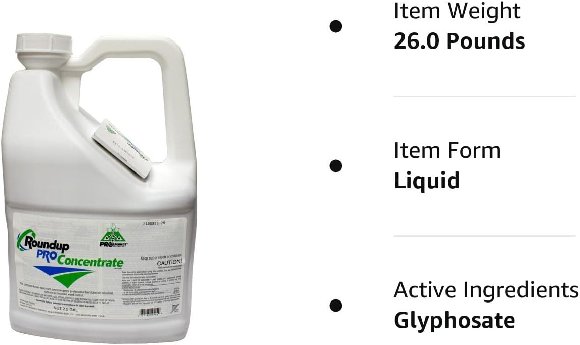Concentrate 50.2% Glyphosate 2.5 Gallon Jug Systemic Herbicide