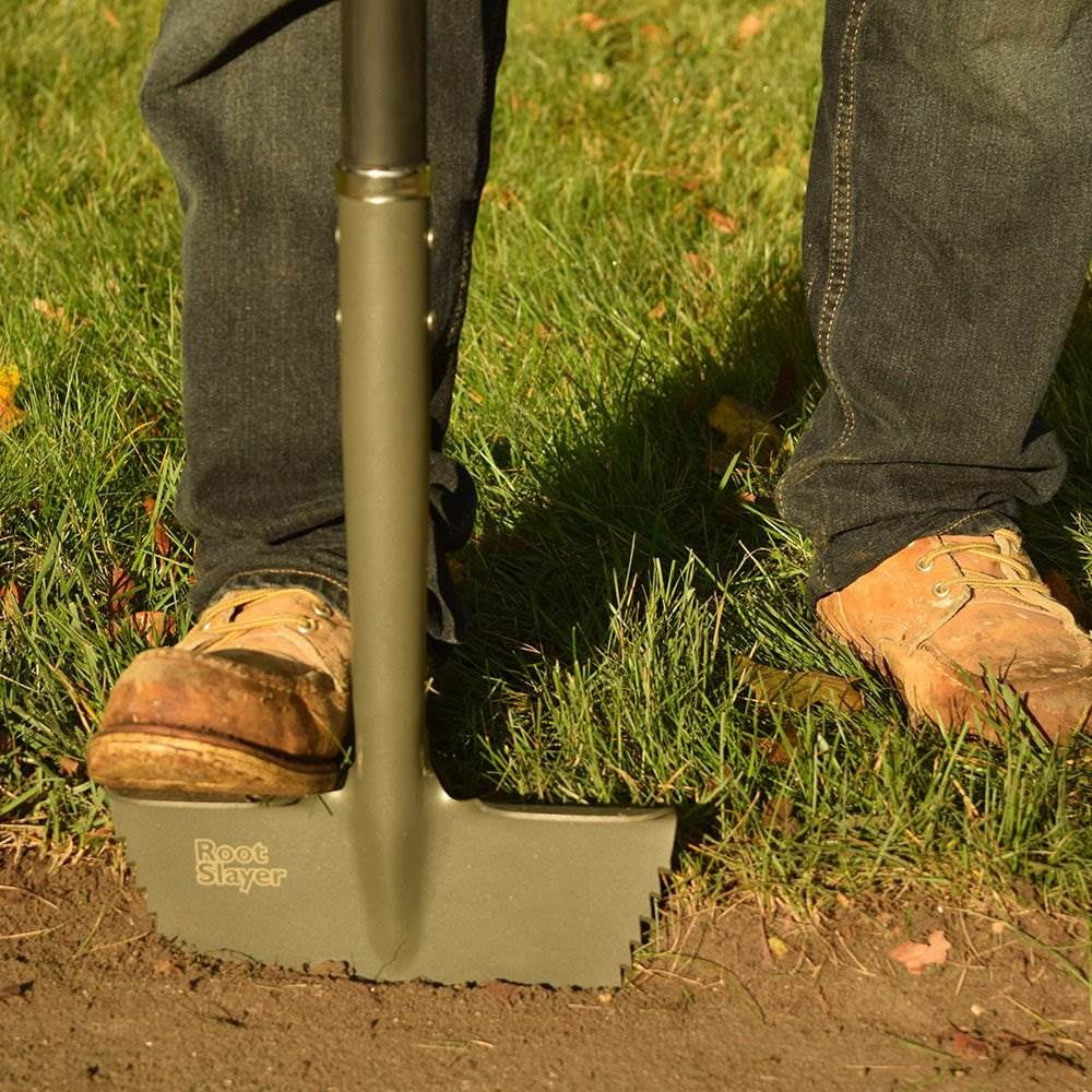 Radius Garden Root Slayer 39 Inch Stainless Steel Ergonomic Grass Lawn Edger