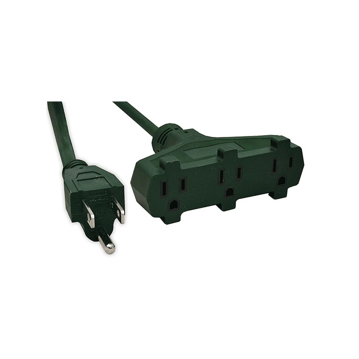 GoGreen Power (GG-15022GN) 16/3 22' 3-Outlet Heavy Duty Extension Cord, Green, 22 FT