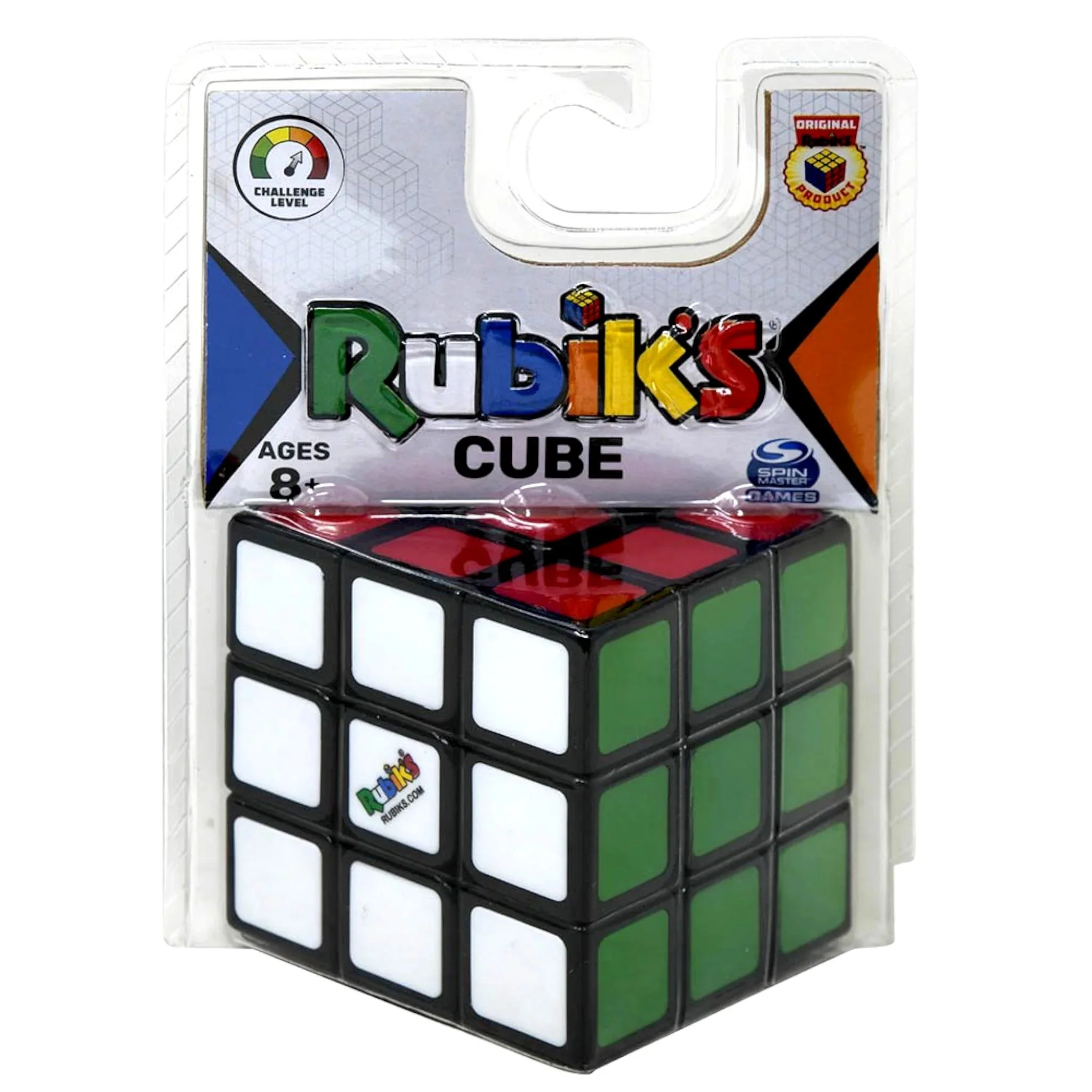 Rubik’s Cube, The Original 3x3 Color-Matching Puzzle Classic Problem-Solving Challenging Brain Teaser Fidget Toy, Packaging May Vary, for Adults & Kids Ages 8 and up