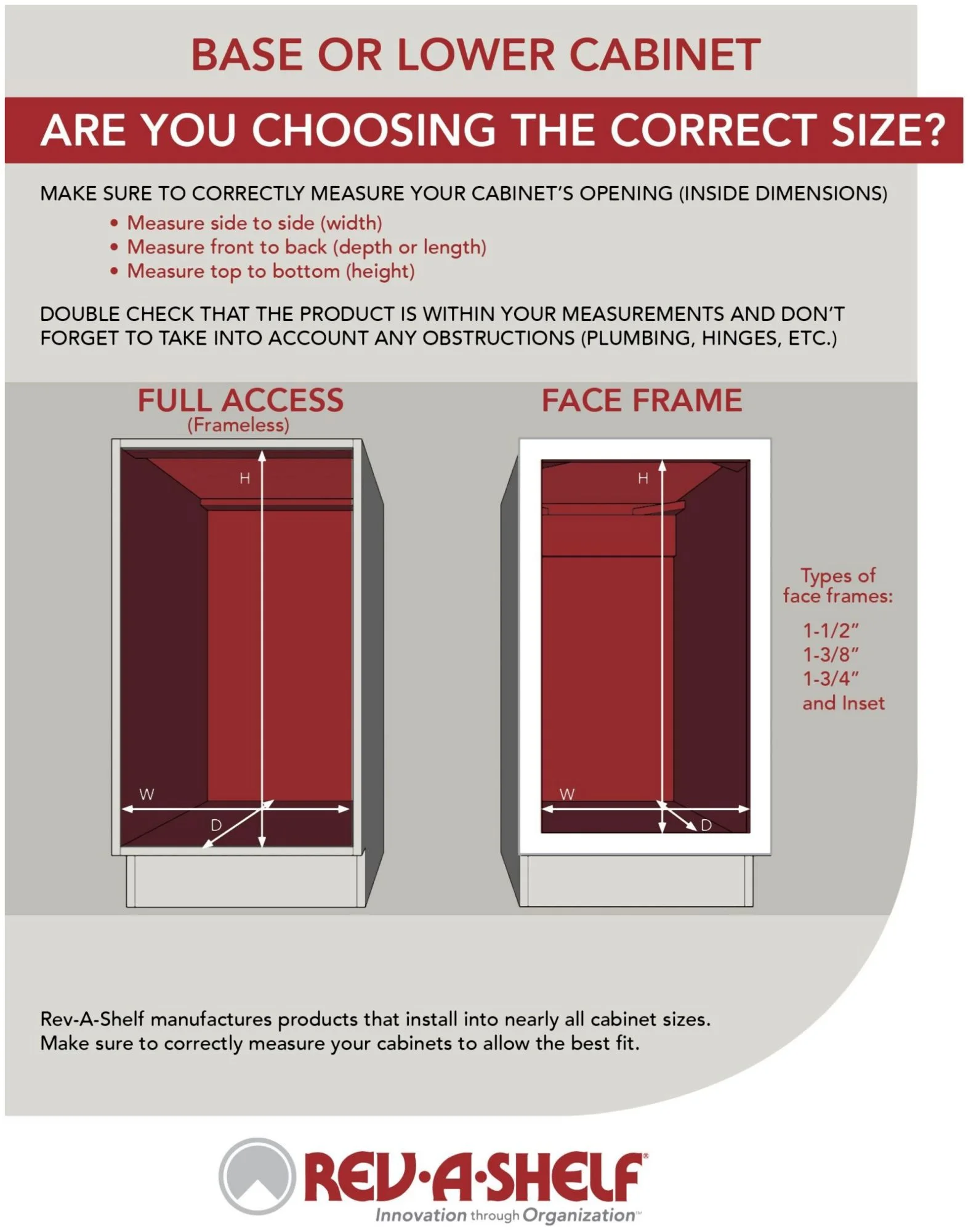 Rev-A-Shelf 448Pth-Bcsc-8C Wood Classics 8-3/4