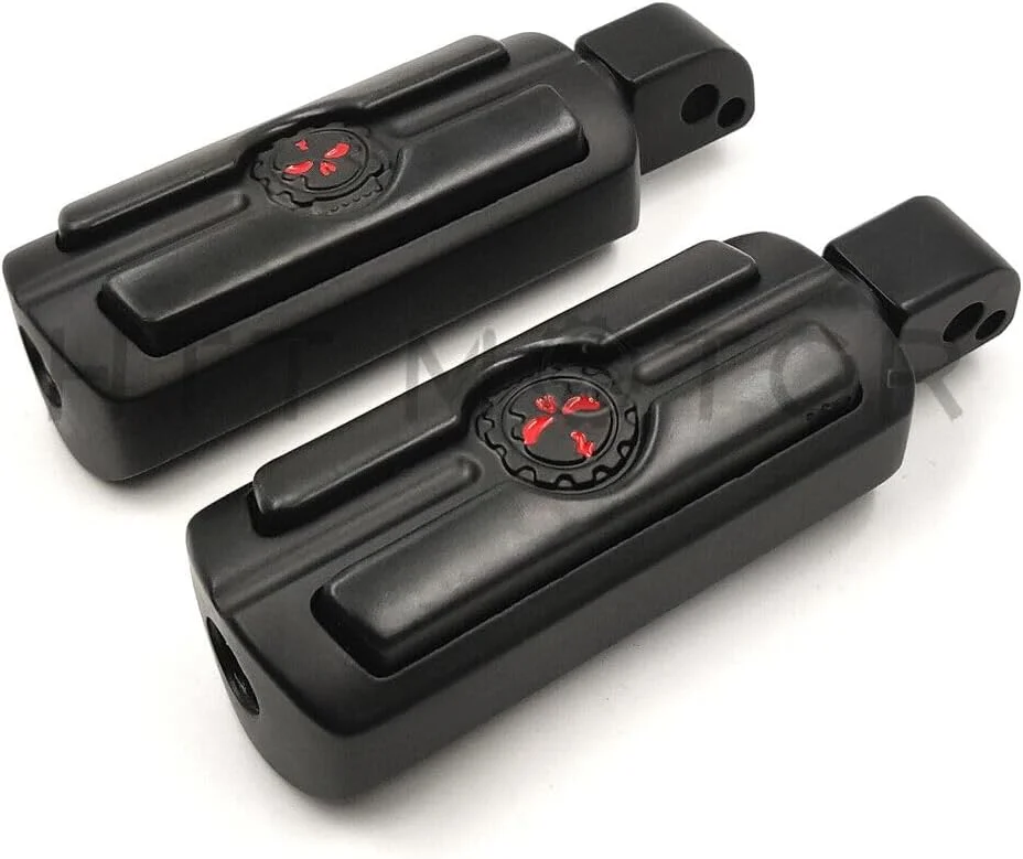 HTTMT - For Harley-Davidson Motorcycle Touring Male Peg Mount Pair Skull Foot Pegs Rest [P/N: MT216-051-CD-XIN]