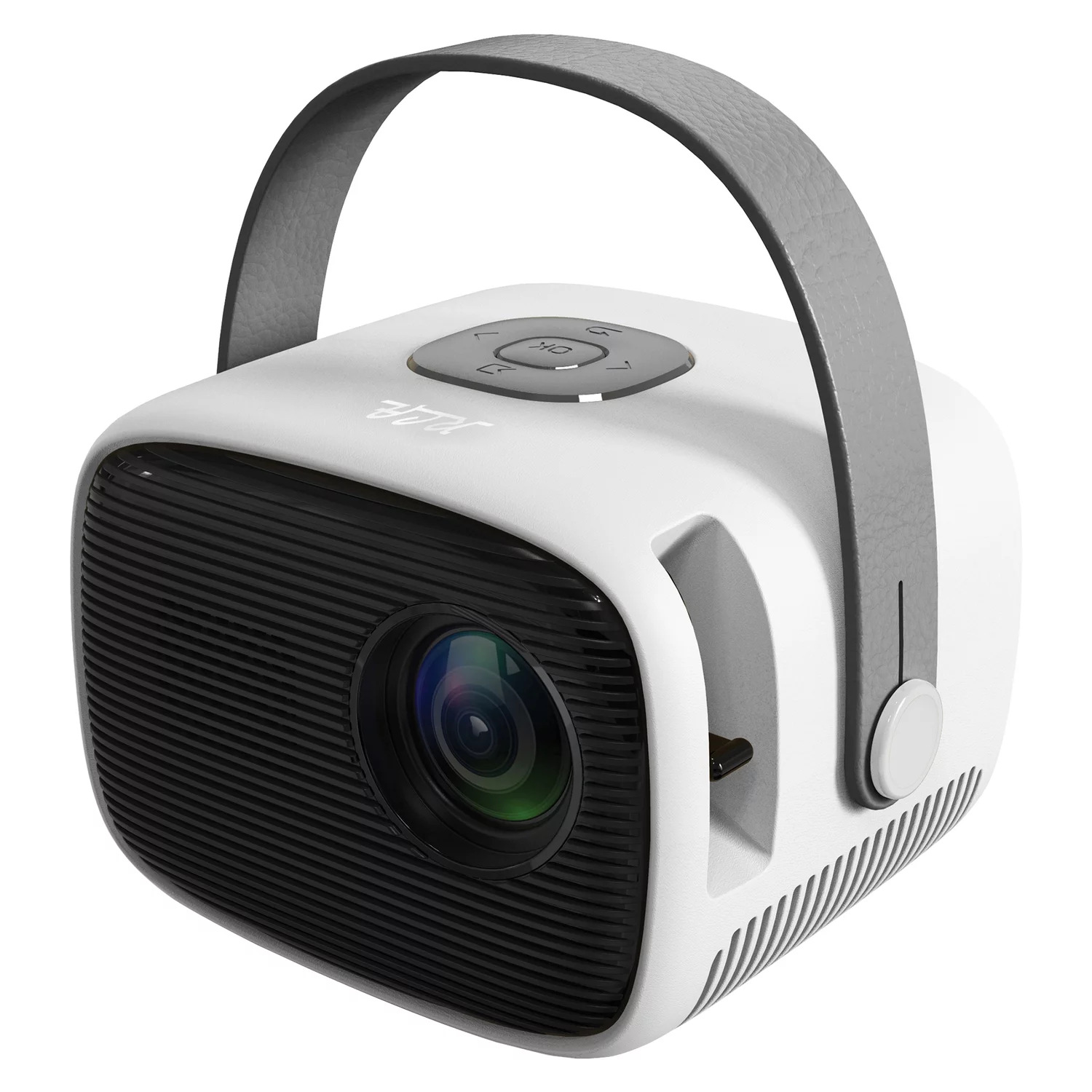 RCA RPJ264-WHITE Retro 480p Portable Home Theater Projector (White)