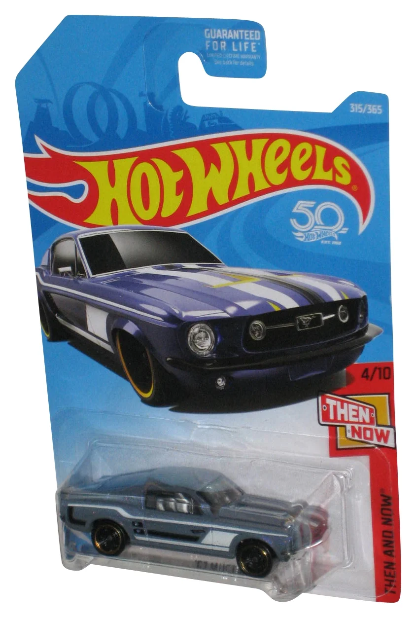 Hot Wheels Then And Now 4/10 (2017) Purple '67 Mustang Car 315/365 - (Cracked Plastic)