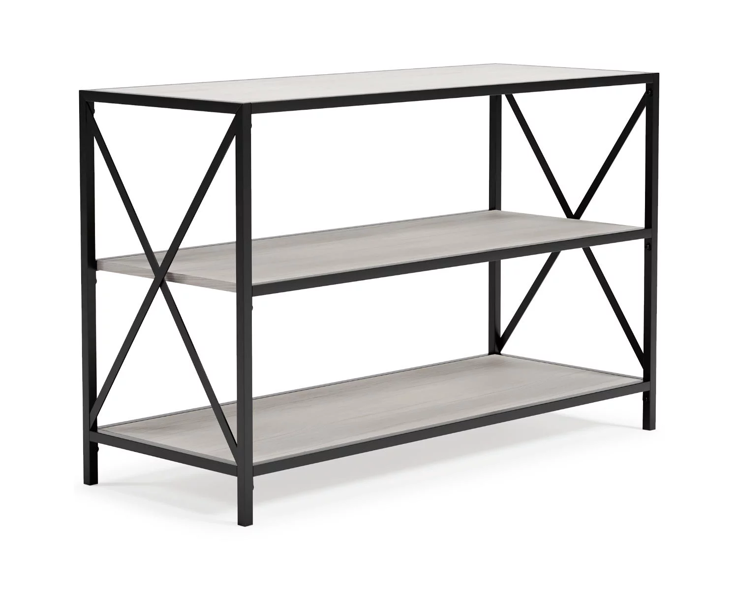 Signature Design by Ashley Casual Bayflynn Bookcase  White/Black