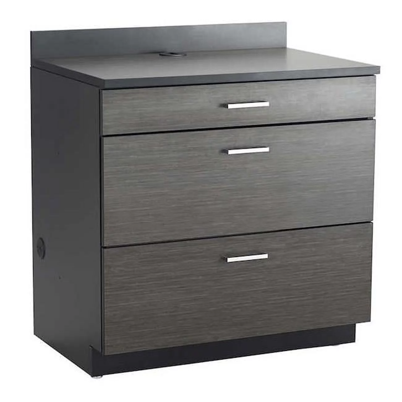 Safco  Hospitality Base Cabinet with Three Drawer - Asian Night & Black
