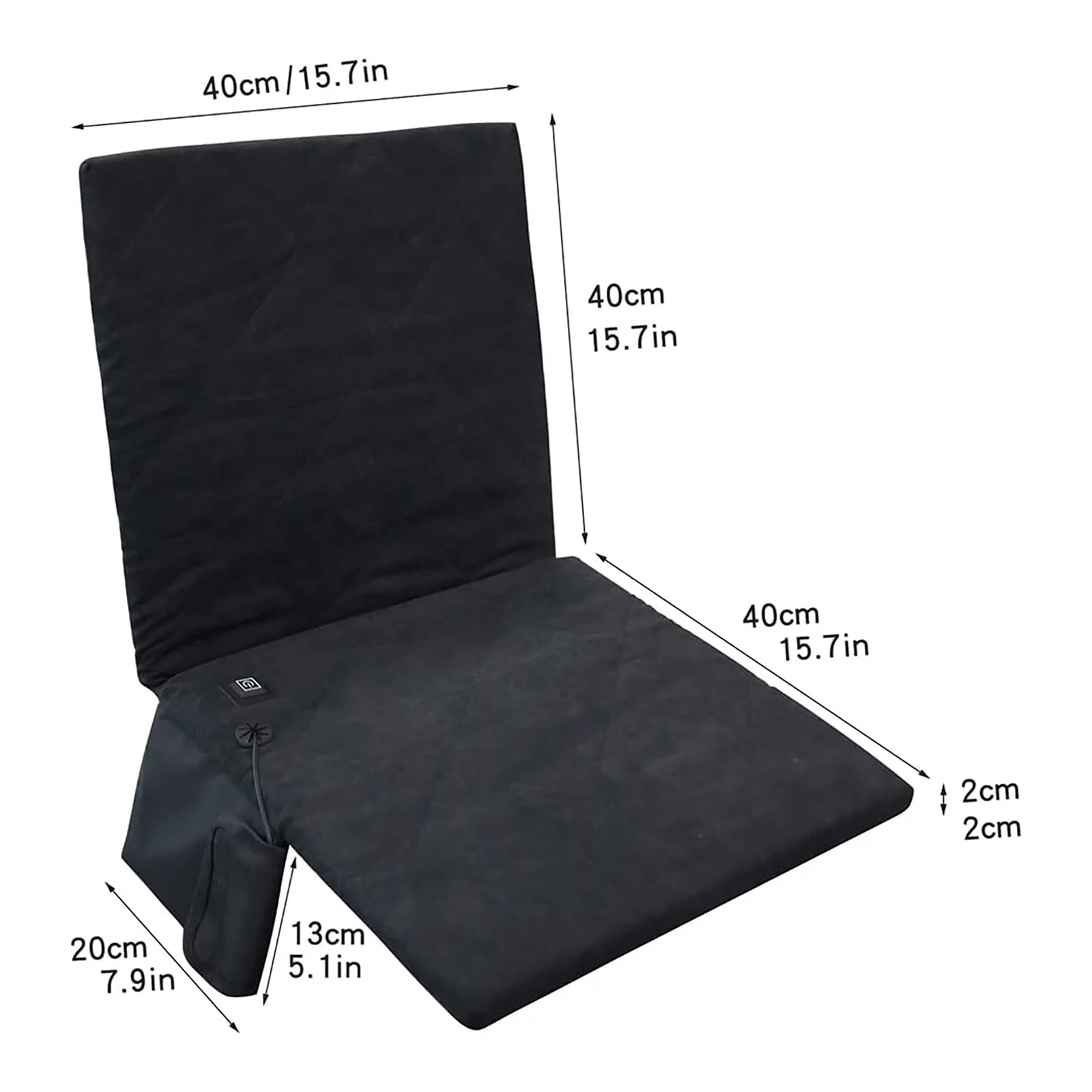 NLLSHGJ Portable Stadium Seat Heated Seat Cushion Extra Wide Heated Stadium Seat Upgrade 3 Level Heated Foldable Chairs for Bench Bleachers (Mobile Power Not Included)