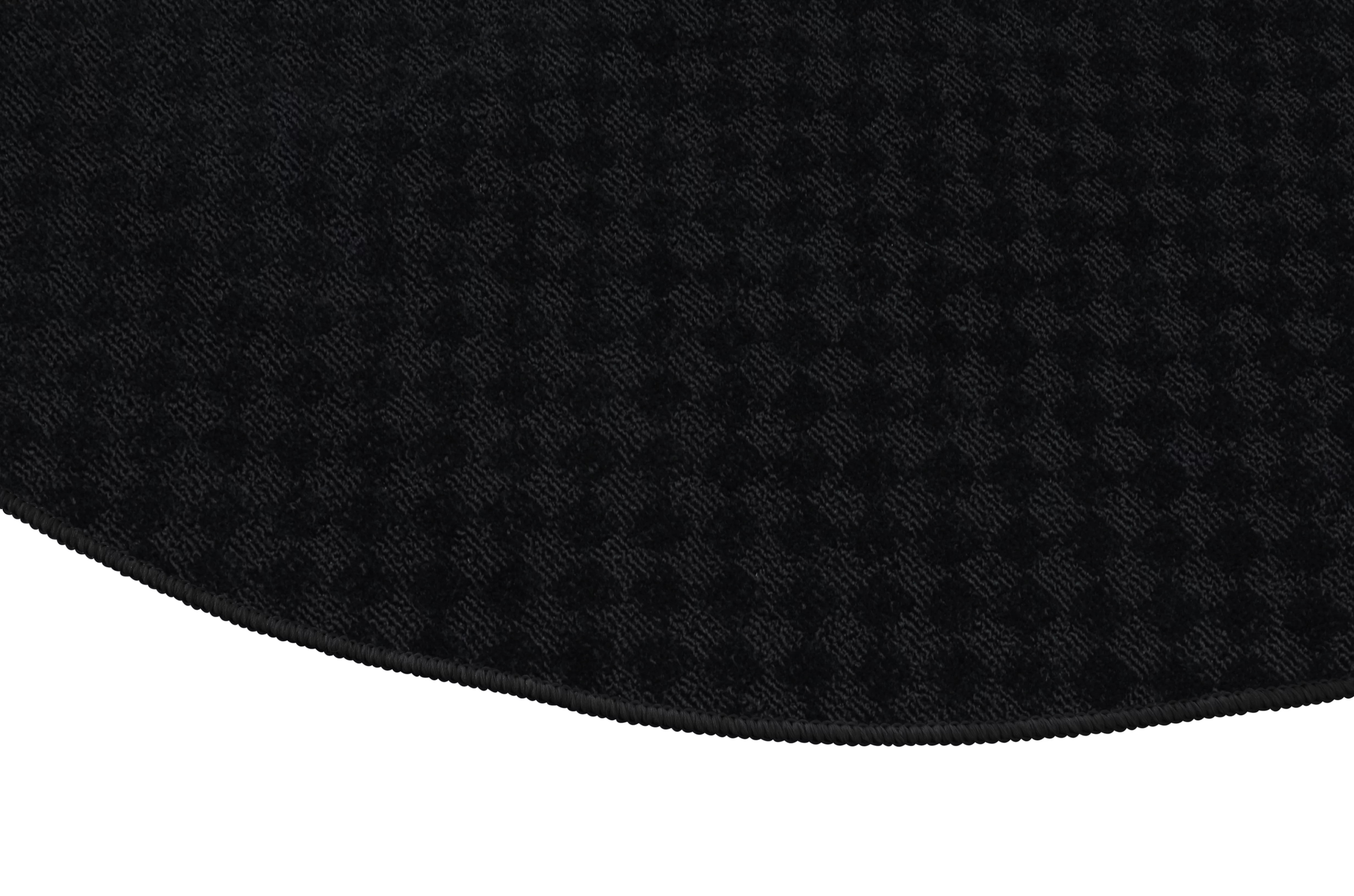 Garland Rug Medallion 7 Ft. 6 In. Round Area Rug Black