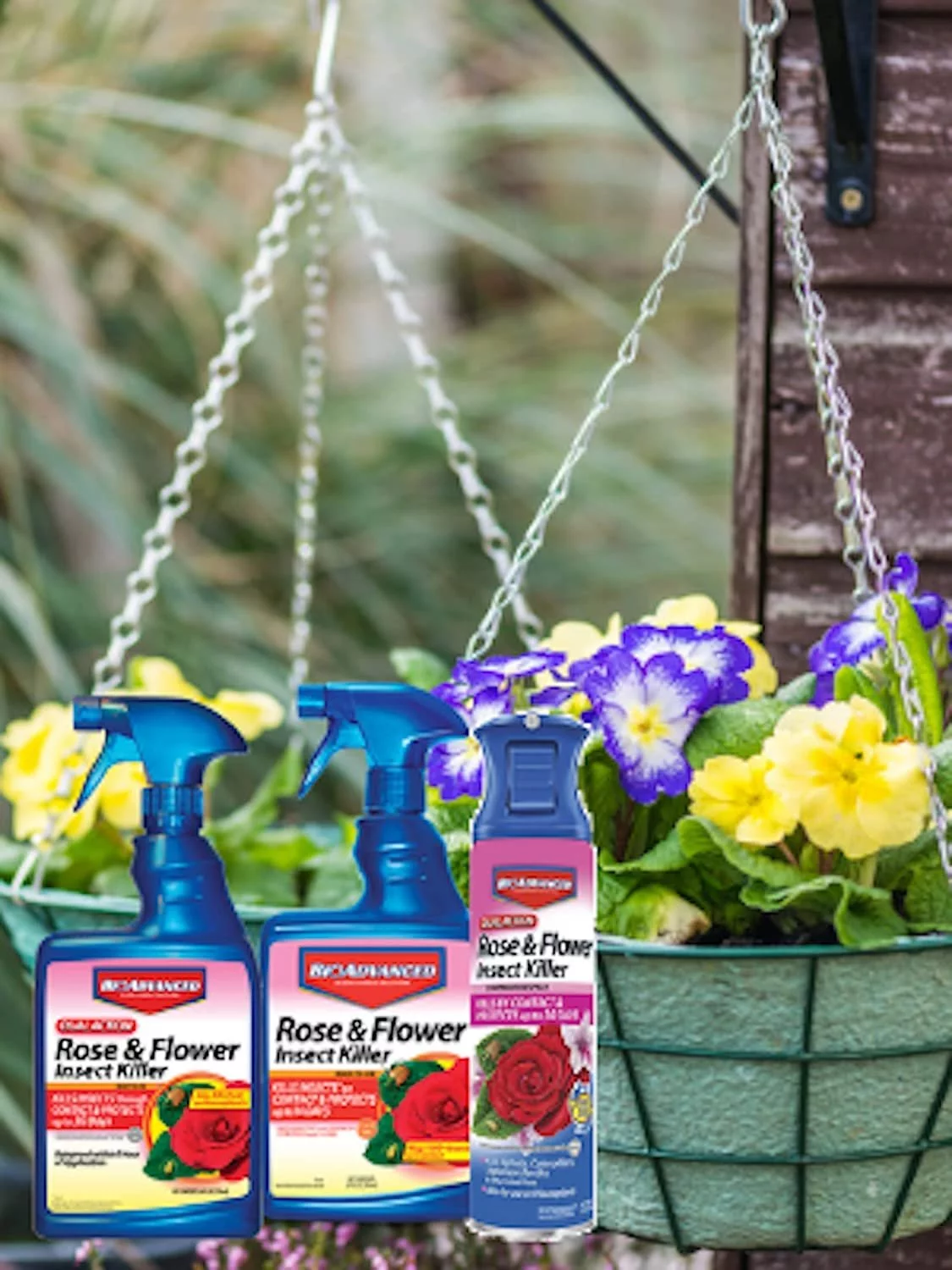 BIOADVANCED 708570 24 oz Rose & Flower Insect Killer RTU, 24-Ounce, White