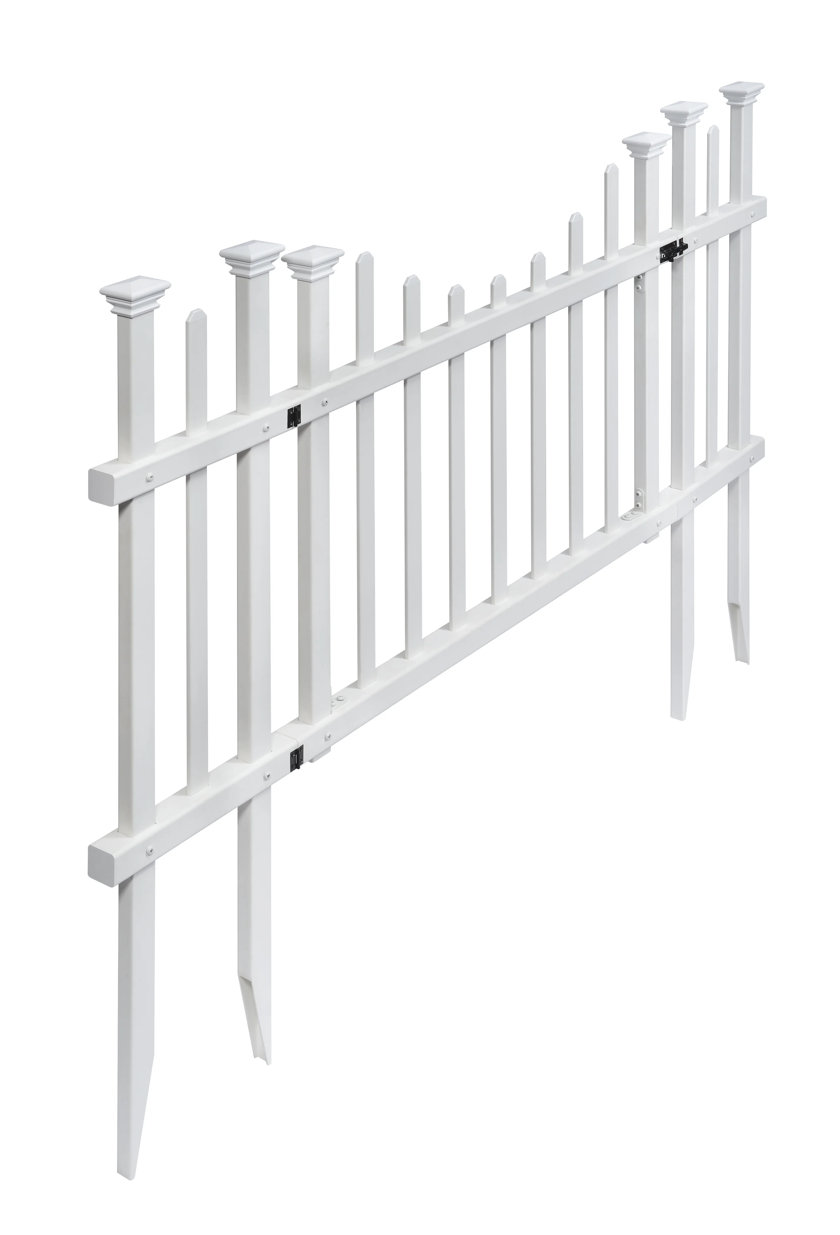 Zippity Outdoor Products Washington Vinyl No-Dig Gate Kit w/ Fence Wings (30in H x 60 1/2in W)