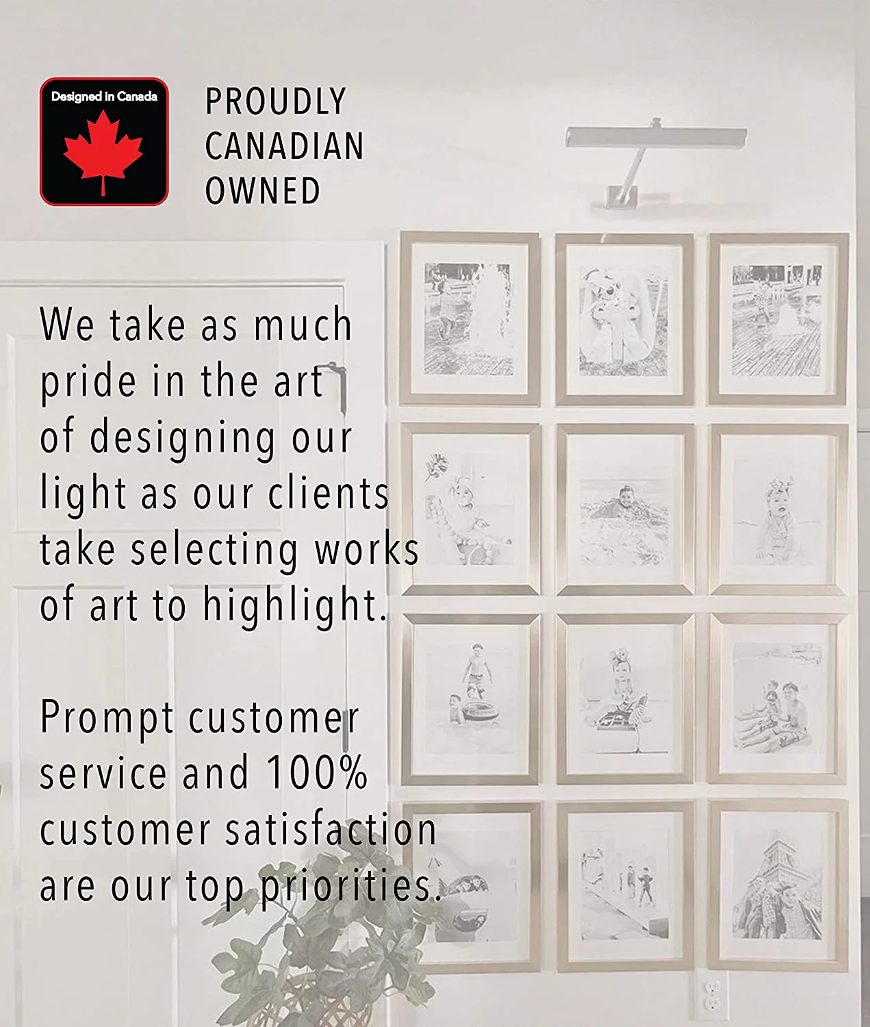 XIANMM Rechargeable Art & Picture Light - Very Easy Install, Silver