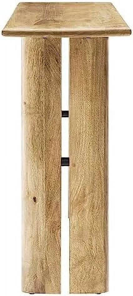 Amistad 46" Solid Wood Modern Farmhouse Console Table in Walnut