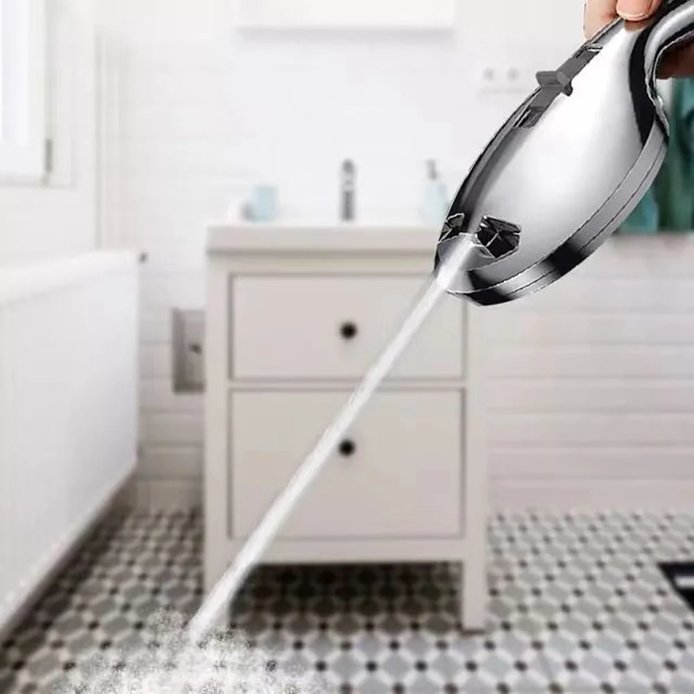 5-Setting High Pressure Shower Head 12 inch Rain Shower Head with Handheld and Hose Silver