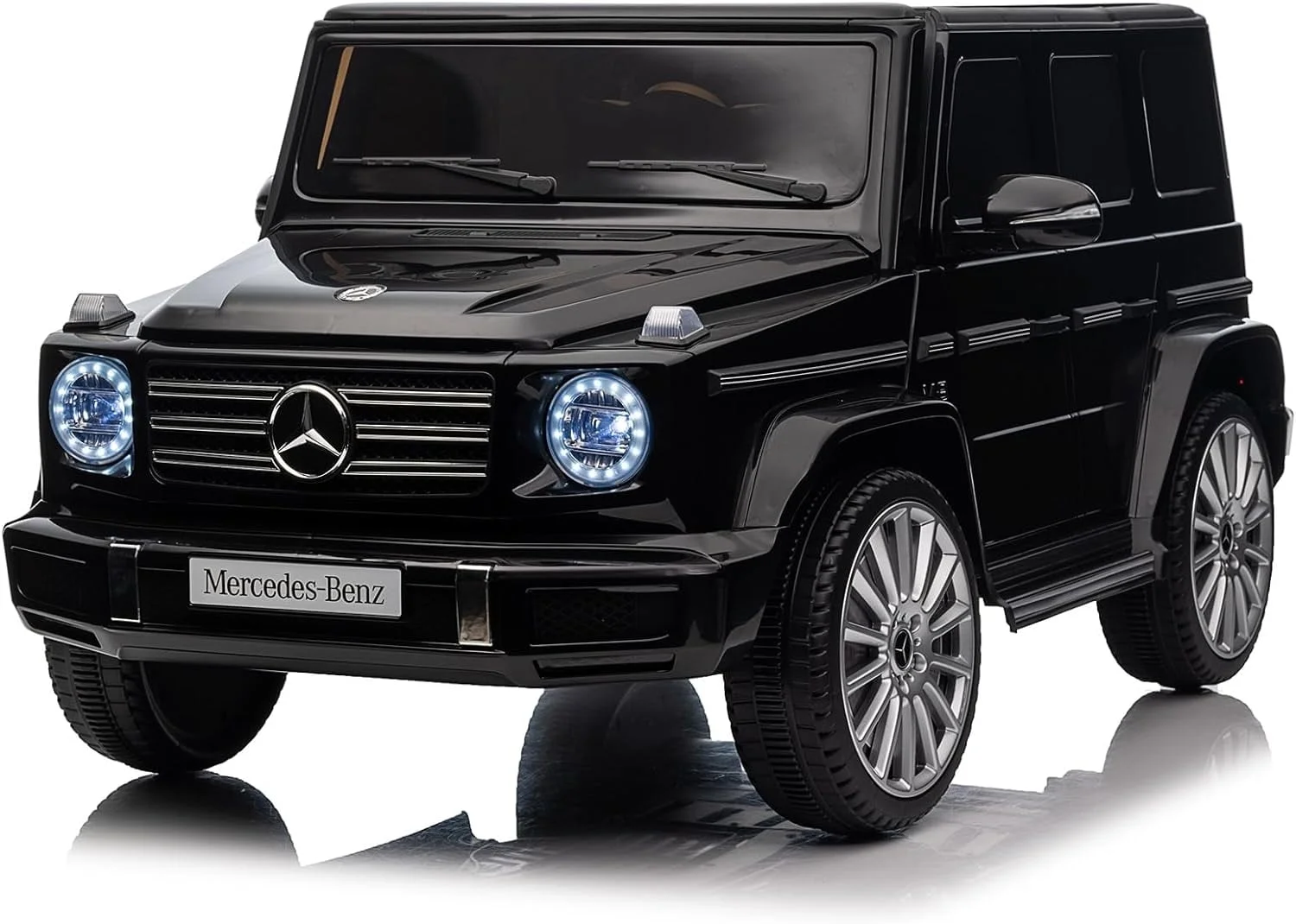 Mercedes Benz Rc Ride on Cars For Kids with Remote 24v, Battery Powered Toy Electric Car for 3-6 Years Old, Three Speed Adjustable, USB, MP3, Bluetooth, LED Light, Black