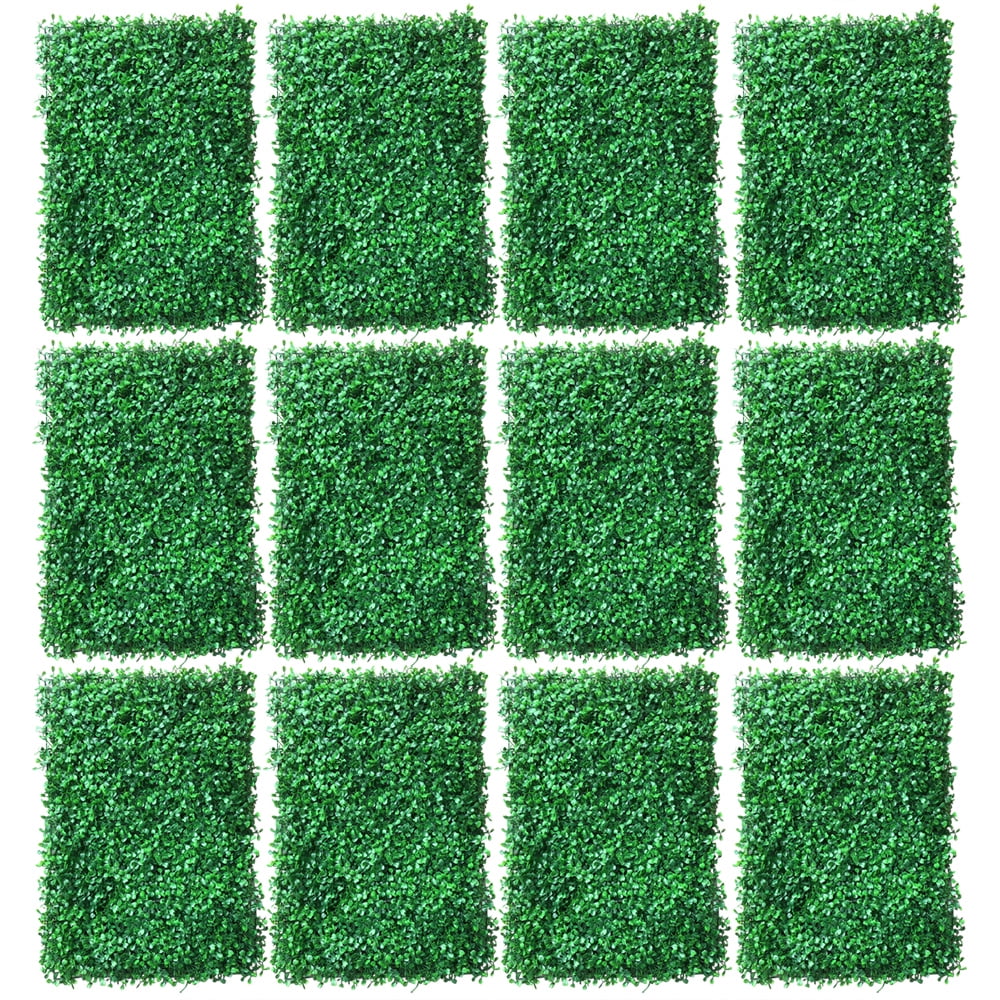 Loyalheartdy Artificial Plant Wall 12Pcs Landscaping Greenery Wall Panels Decor 60 x 40 cm for Home Garden