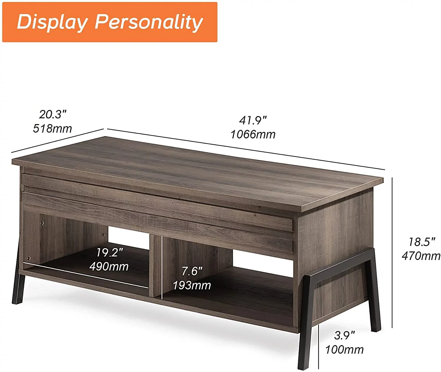 Wampat Mid-Century Modern Wood 42