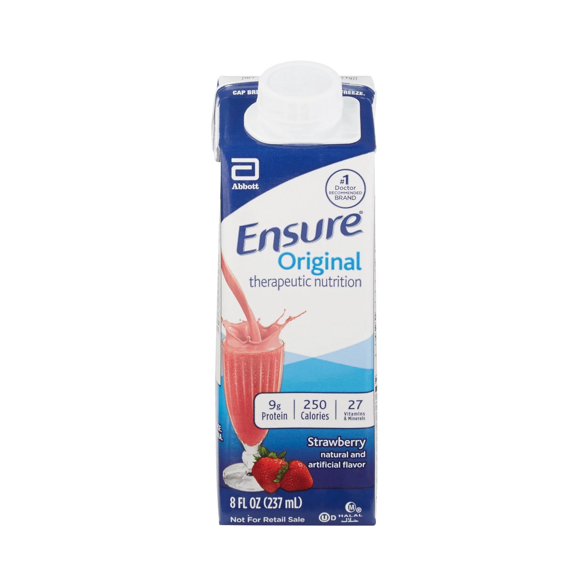 Ensure Oral Supplement Strawberry, 8oz - Case of 24