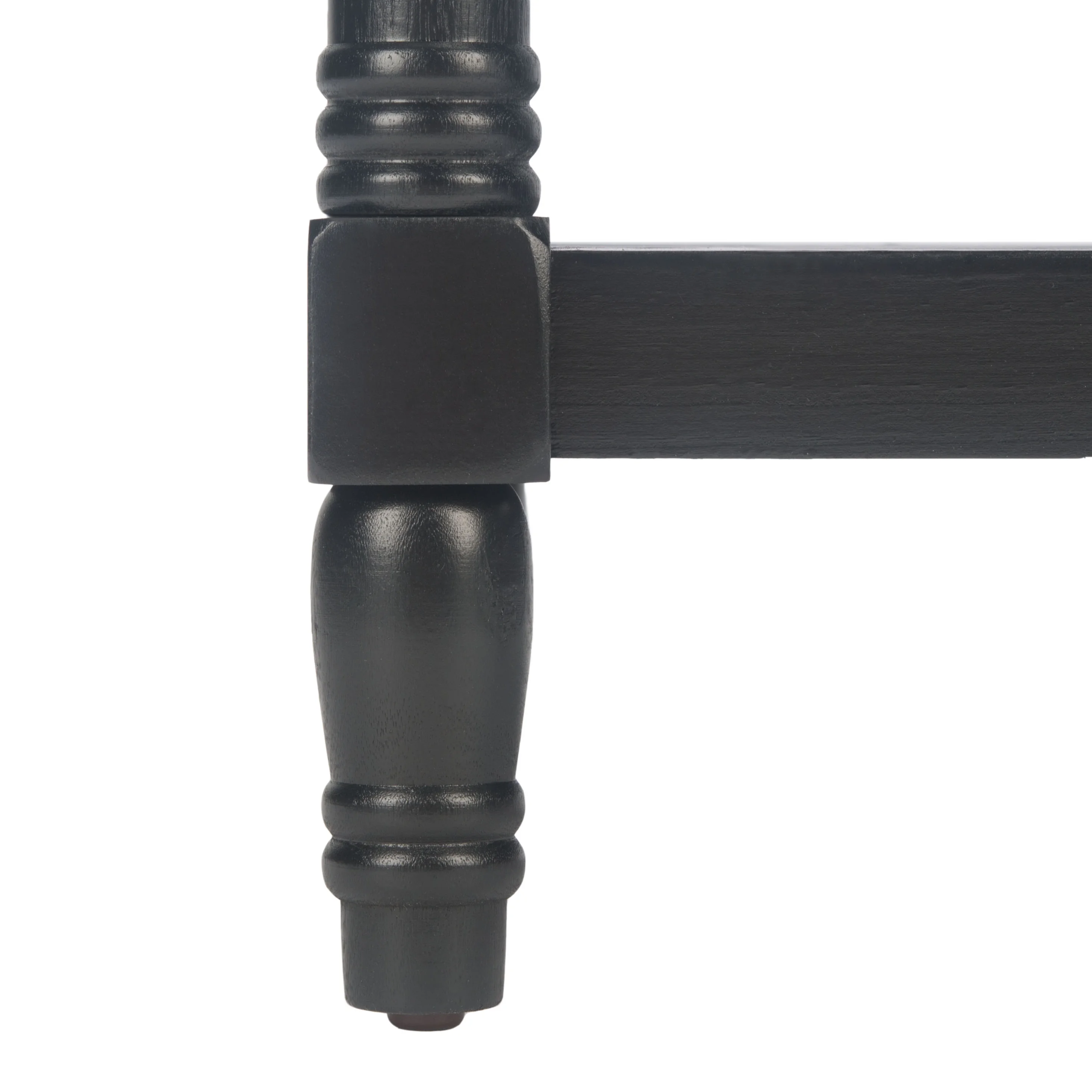 SAFAVIEH Cassie Amish Style Black Rectangle Wood End Table (19.8 in. W x 15 in. D x 30 in. H)