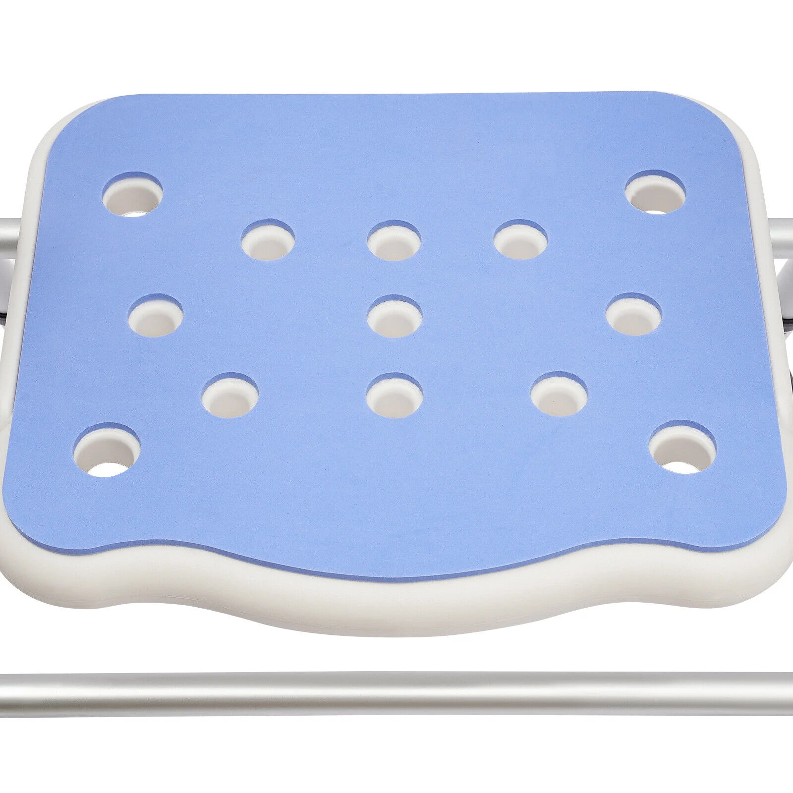 Height Adjustable Folding Shower Chair Bench Bath Seats with Back & Arms 330lbs