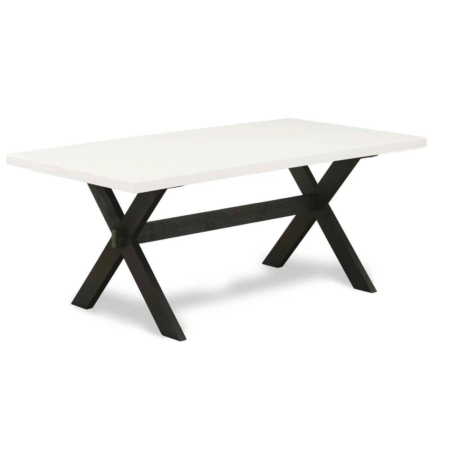 X627MZ650-5 5Pc Dining Set - Rectangular Table and 4 Parson Chairs - Multi-Color Color