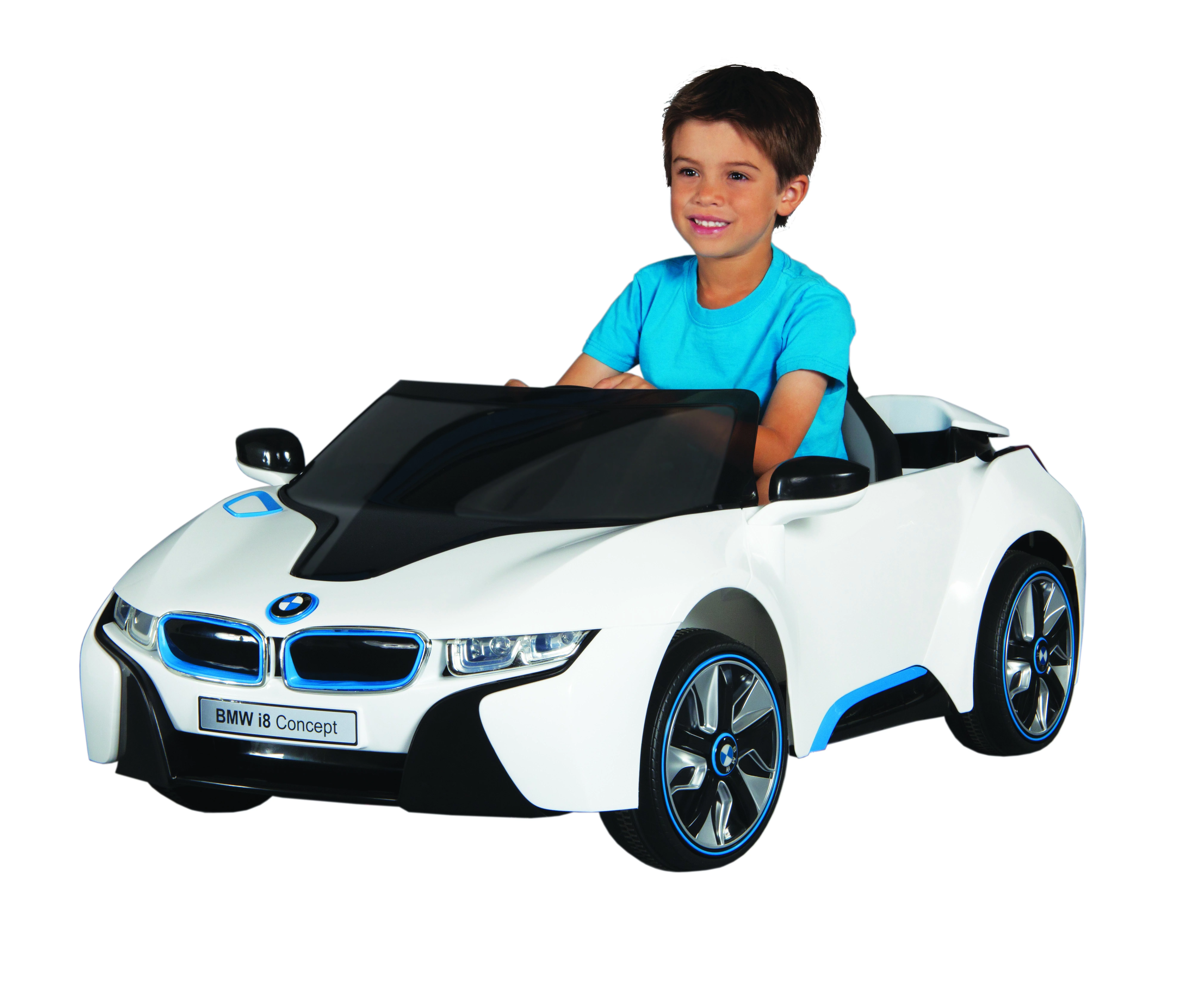 Dynacraft 6 Volt Battery Authentic BMW i8 Concept Ride On Toy Car with working LED Headlights