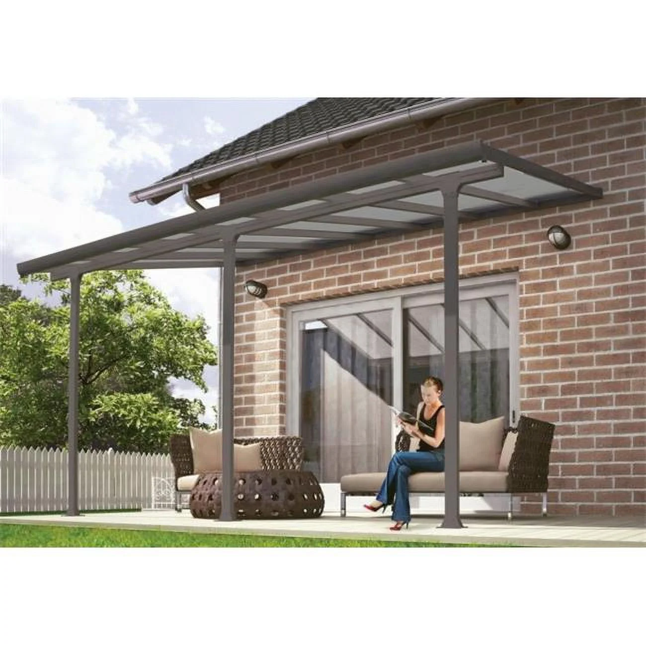 Canopia  Feria Patio Cover - 10 ft. x 14 ft. - Gray