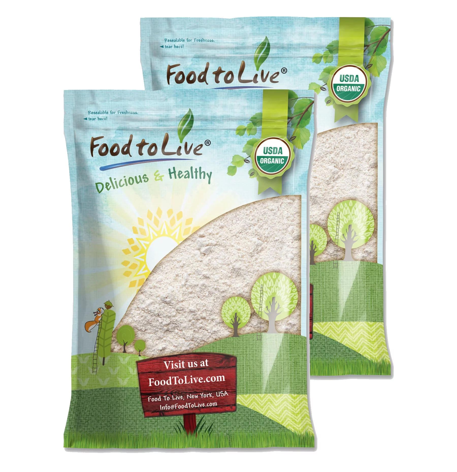 Organic Hulled Buckwheat Flour, 16 Pounds – Non-GMO, Finely Milled, Kosher