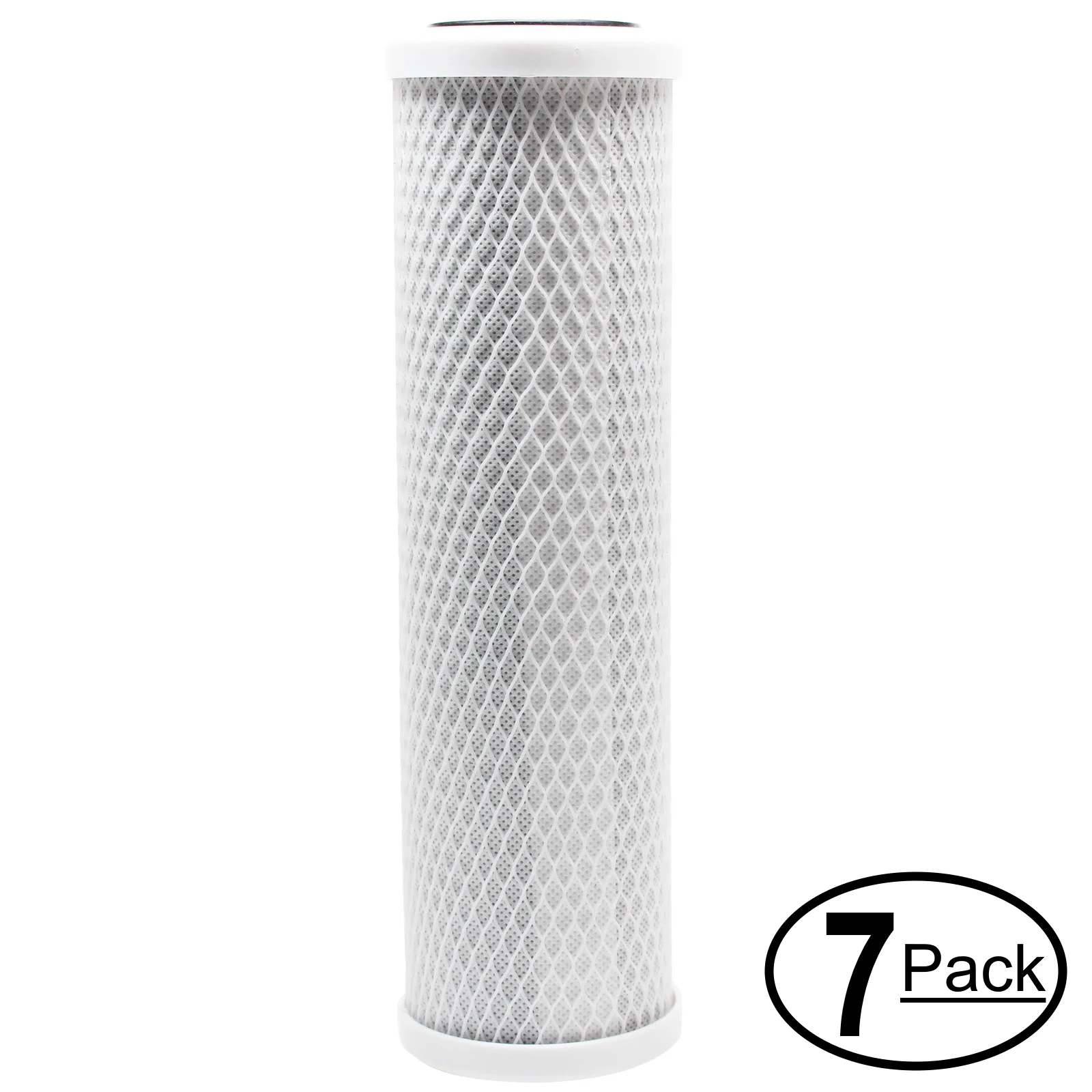 7-Pack Replacement for OmniFIlter U25-S-05 Activated Carbon Block Filter - Universal 10 inch Filter for Omnifilter U25-S-05 Whole House Water Filter System - Denali Pure Brand