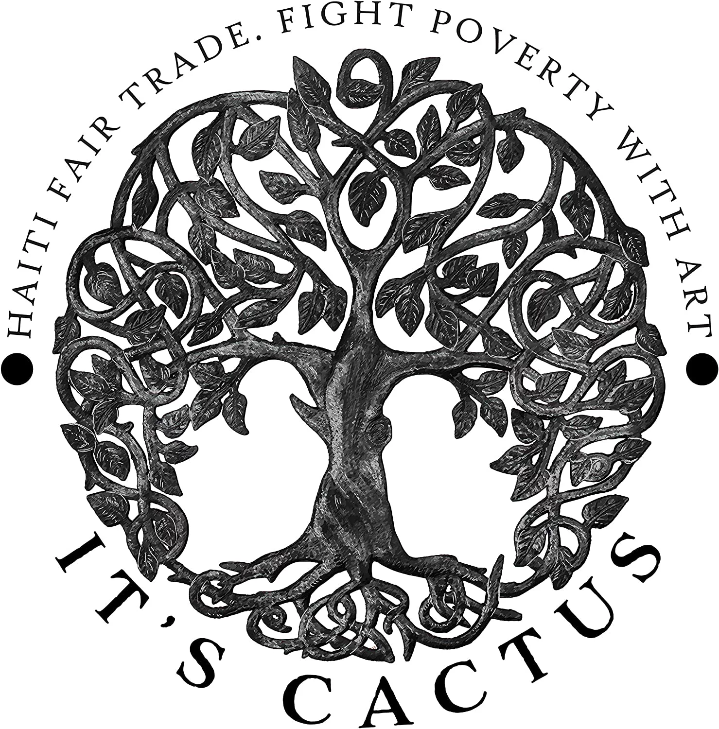 Haitian Recycled Steel Oil Drum, Metal Hanging Wall Art, 23