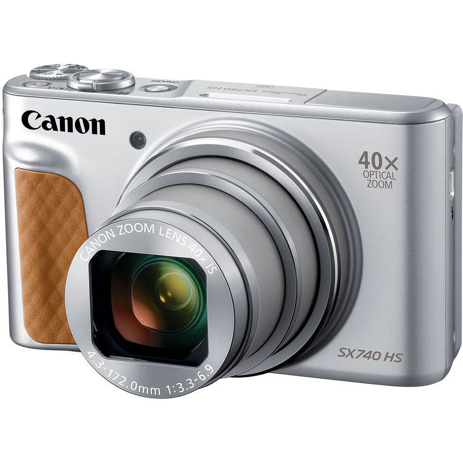 Canon PowerShot SX740 HS Digital Camera (Silver) + Extra Battery + 1 Yr Warranty + 32GB