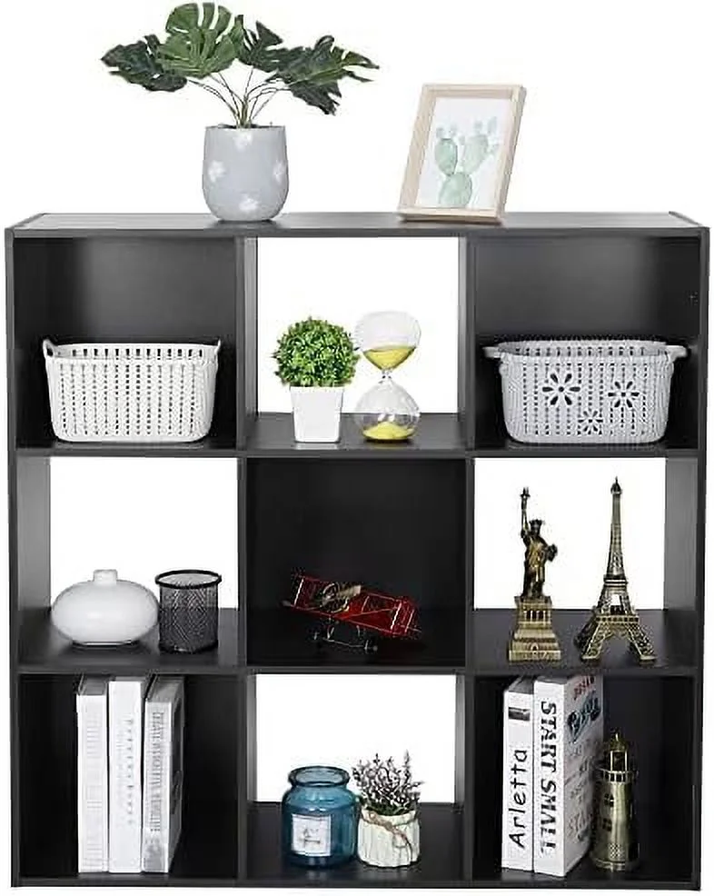 TJCGDTY 12 Cube   Organizer Bookshelf with Open Back Closet Cabinet  DIY Plastic Modular Book  for Organizing Closet Bins