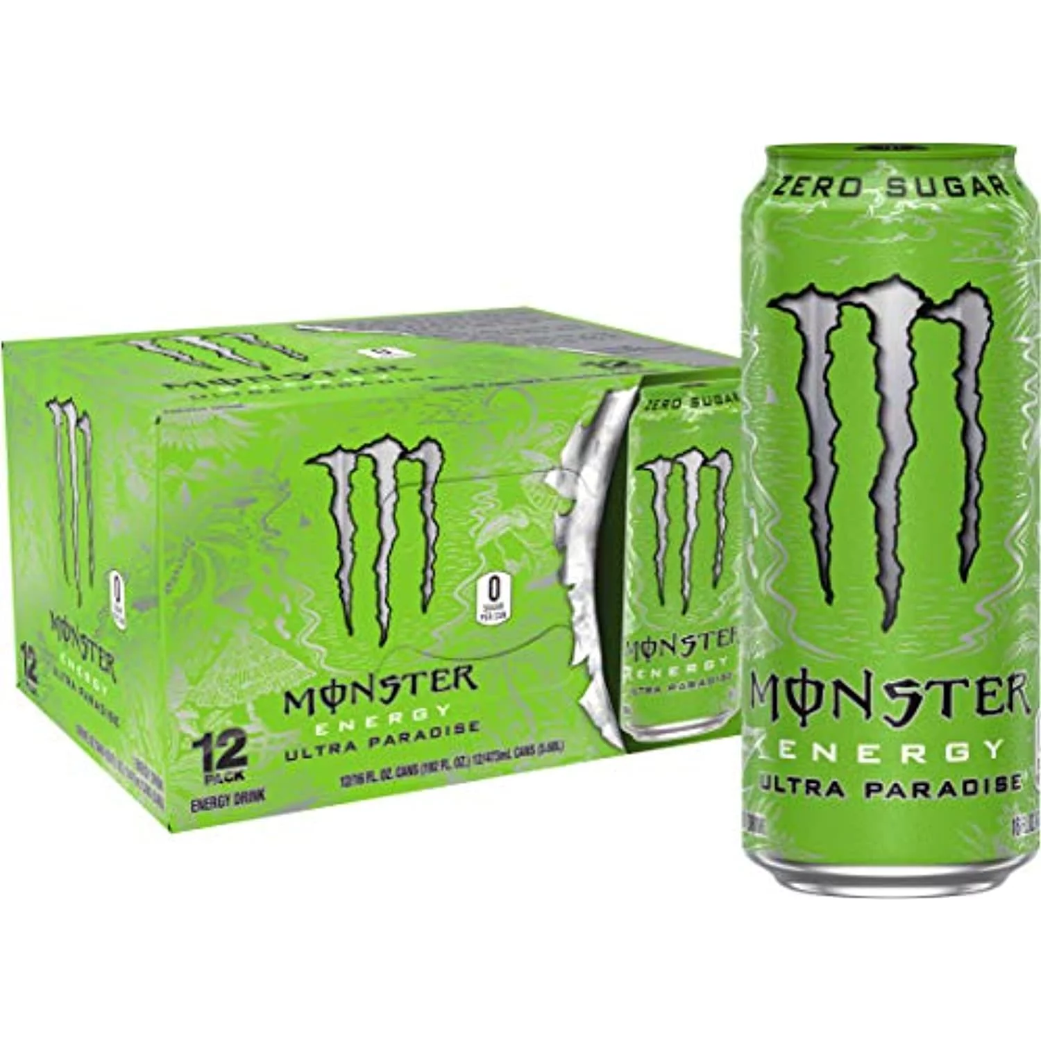 Monster Energy Ultra Paradise, Sugar Free Energy Drink, 16 Ounce (Pack Of 12)