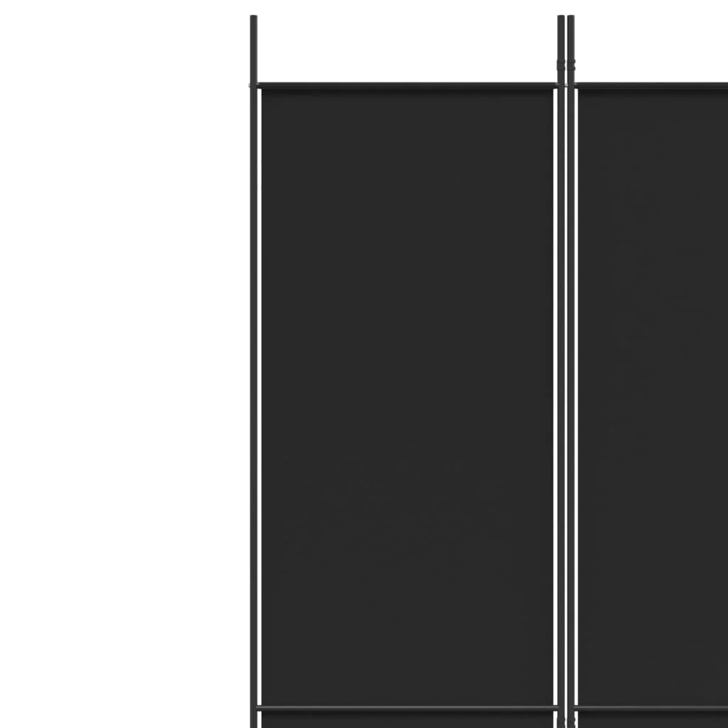 Anself 6-Panel Room Divider Black 118.1