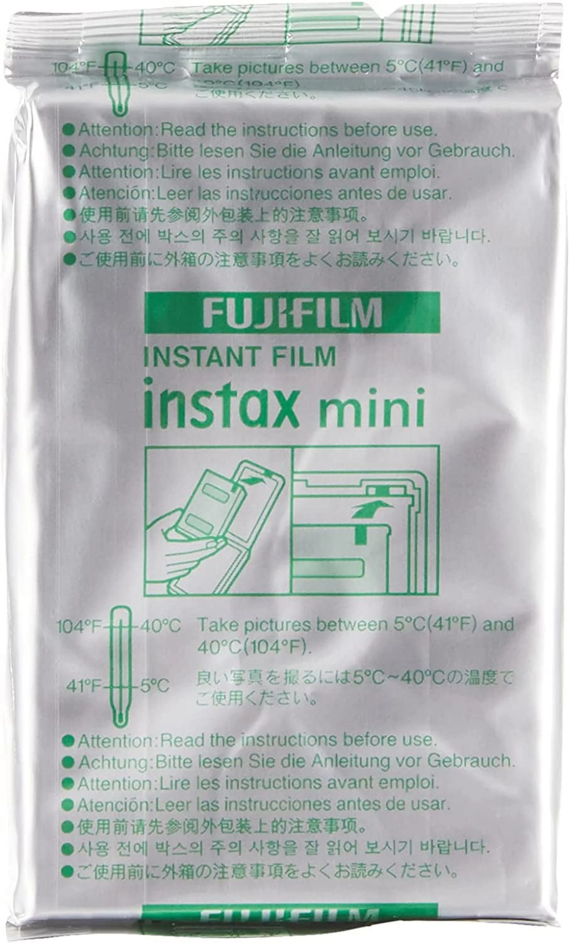 Fujifilm Instax Mini Instant Film, 10 Sheets of 5 Pack x 2 (100 Sheets)