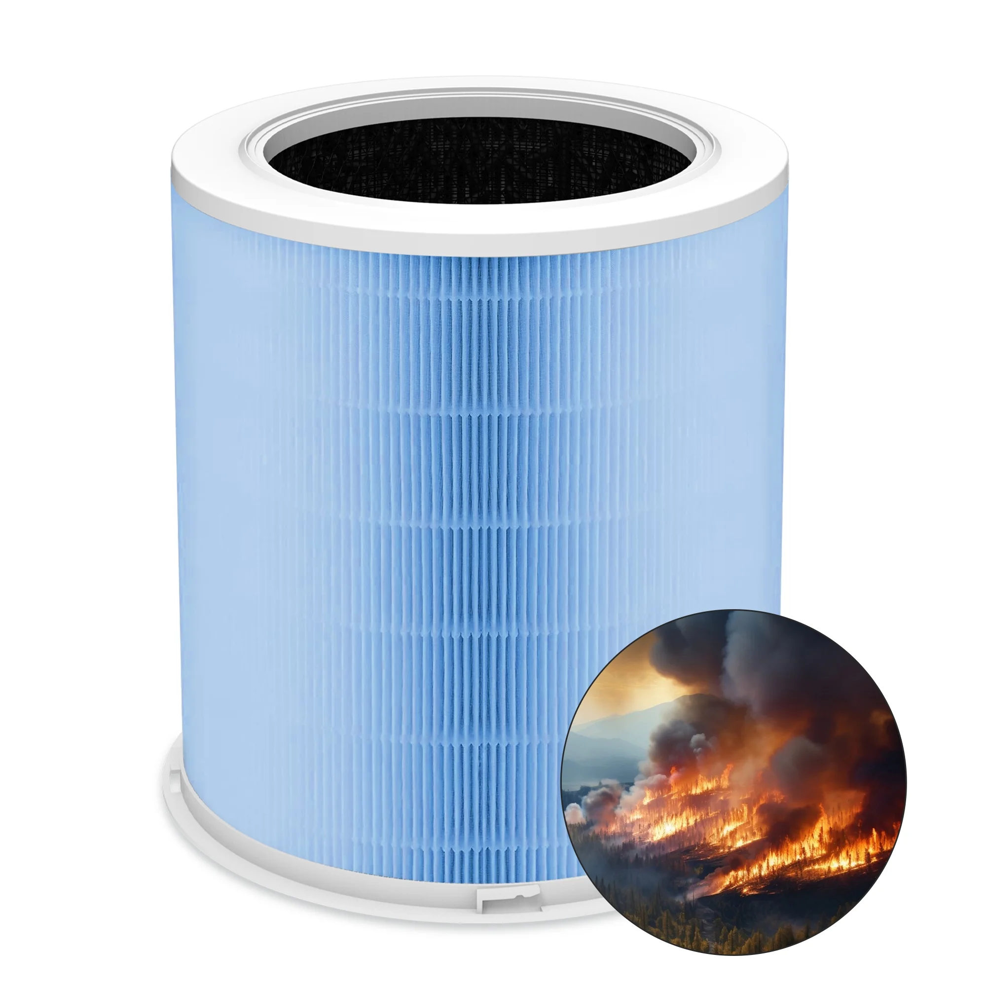Replacement HEPA Air Purifier Filter for GCZ Air Purifier AP402 CADR 420, Designed for Smoke Wildfire Activated Carbon