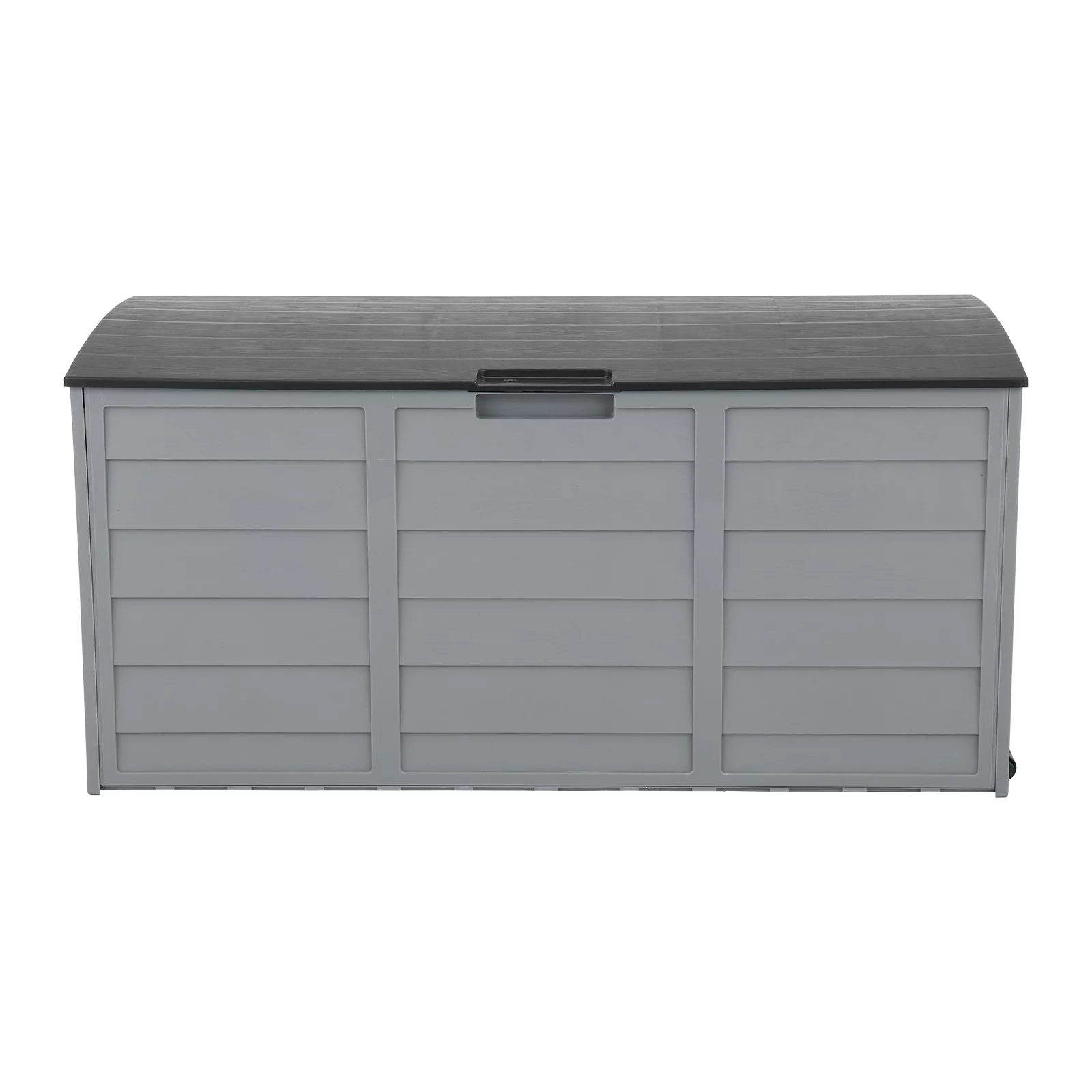 Outdoor Garden Plastic Storage Deck Box Chest 75 Gallons Lockable Seat - Ideal for Tools, Cushions, and Toys Storage