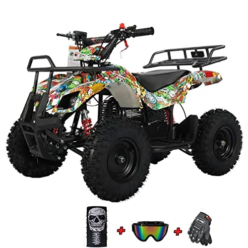 X-Pro Brand New 40cc ATV for kids, Mini Gas Powered ATV-Cartoons