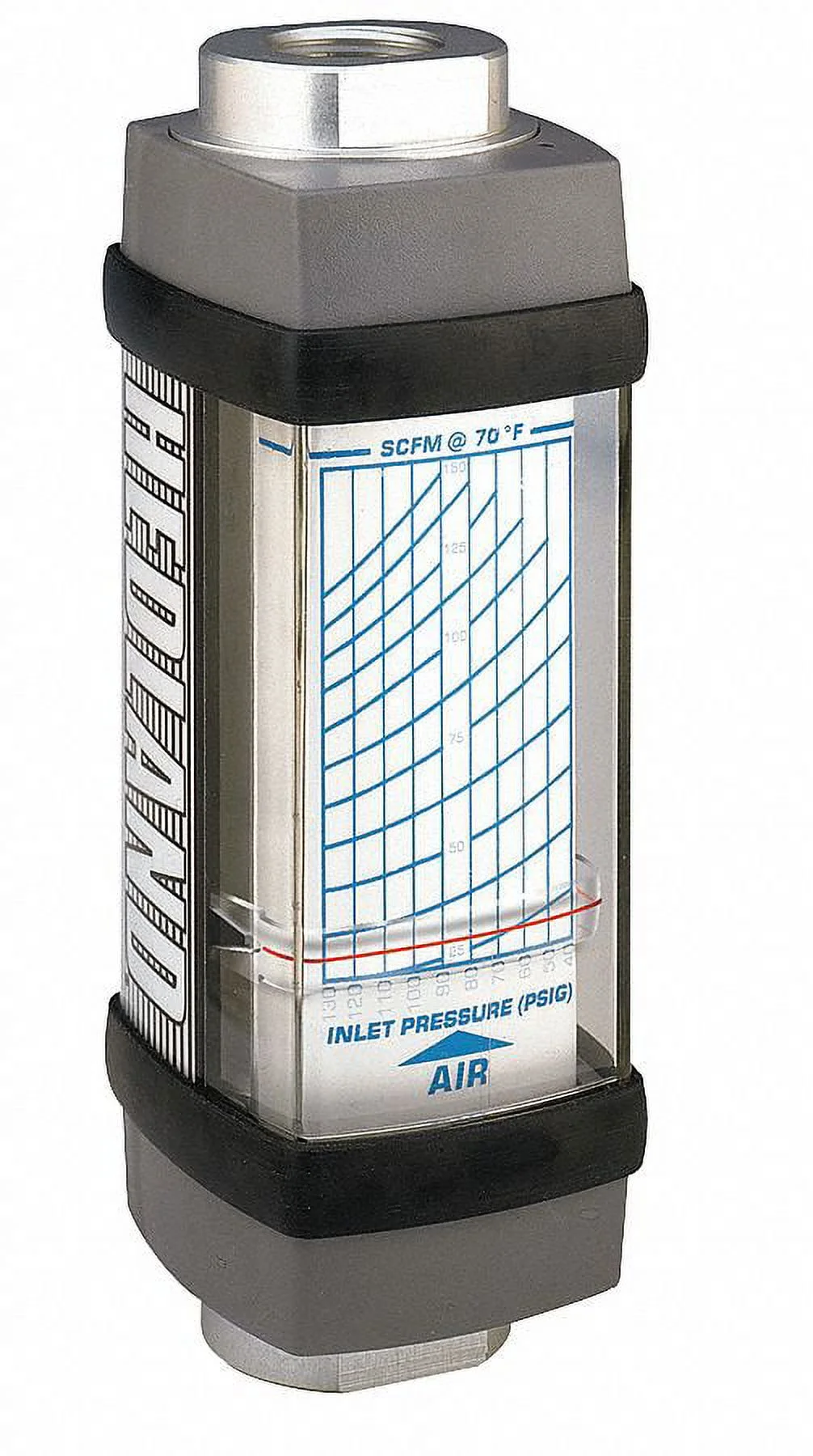 Hedland Flowmeter,SCFM / L/SEC 10 - 100 / 5-47 H671A-100