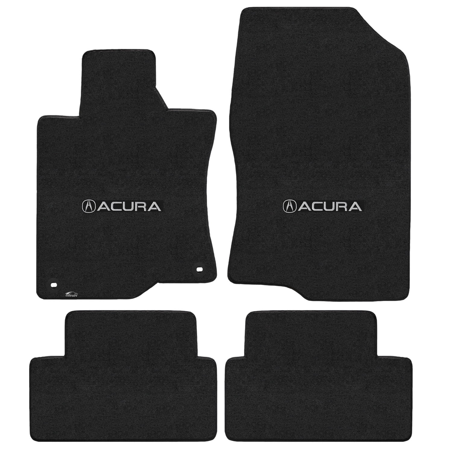 Lloyd Mats Custom Fit Floor Mats for Acura TSX 2009-2014 LogoMat 4Pc Set Charcoal