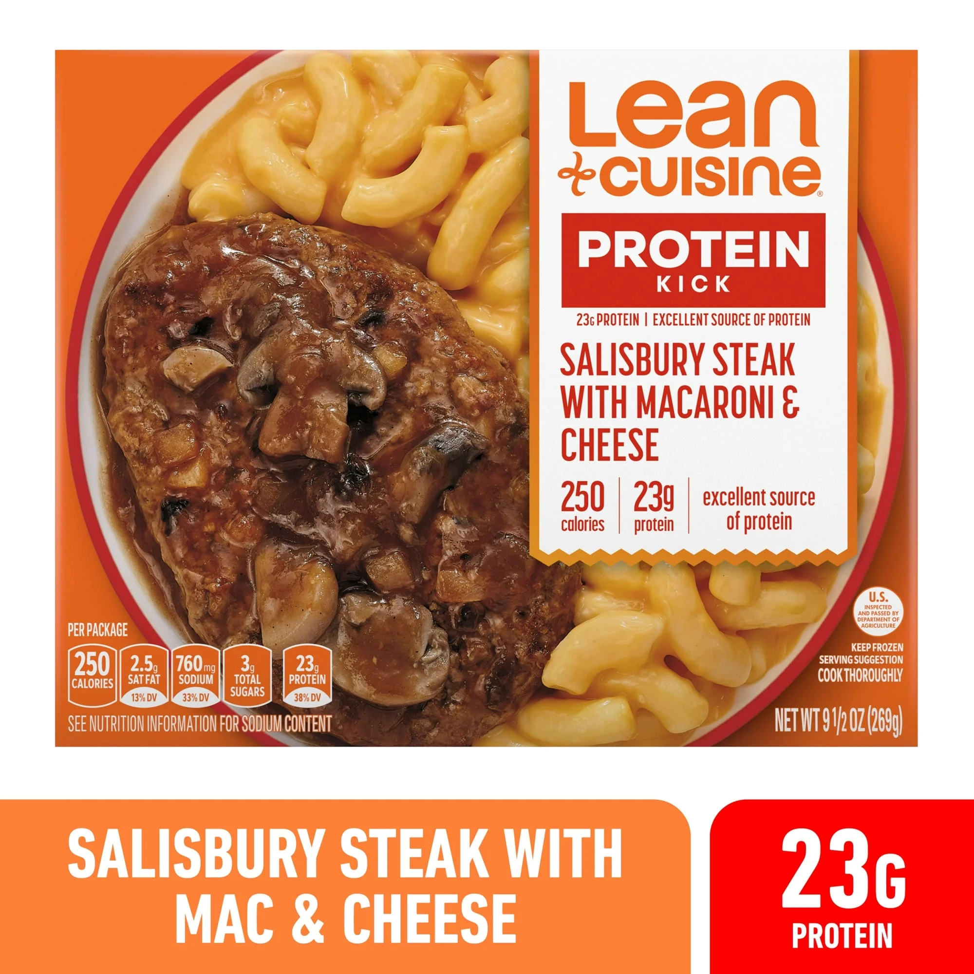 Lean Cuisine Macaroni and Cheese Salisbury Steak Meal, 9.5 oz (pack of 4)