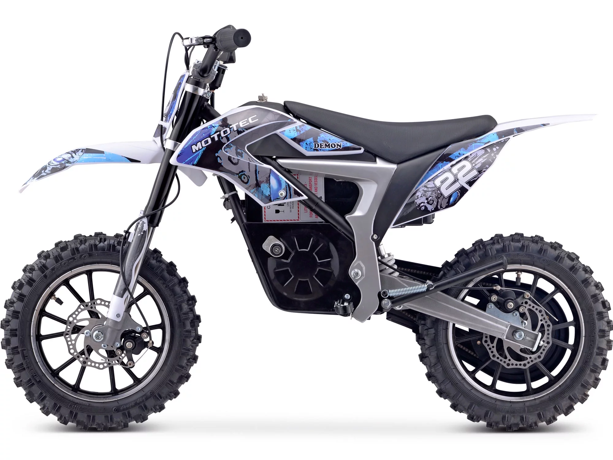 MotoTec 36v Electric Dirt Bike 500w Lithium Blue
