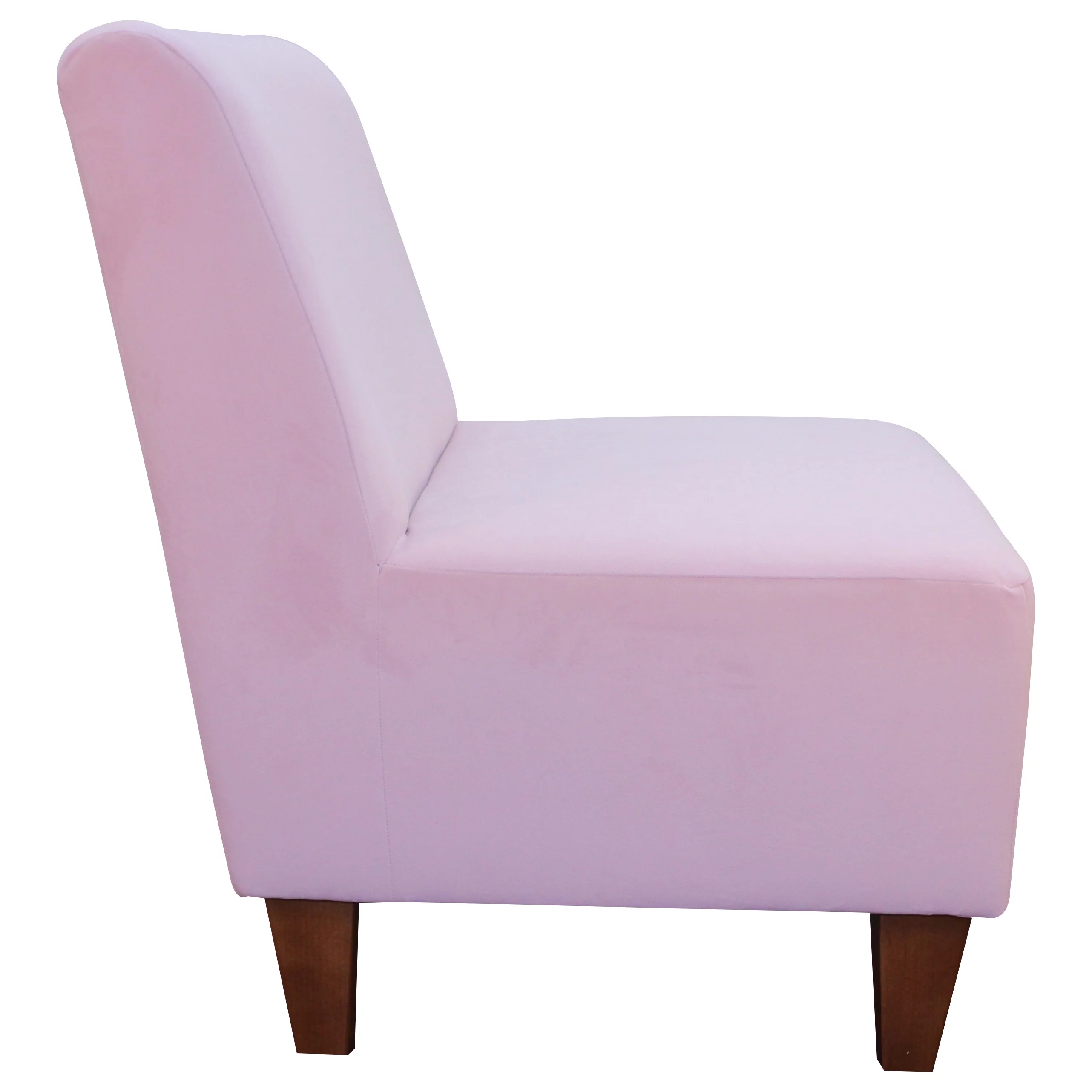 Penelope Armless Slipper Chair - Rose Pink