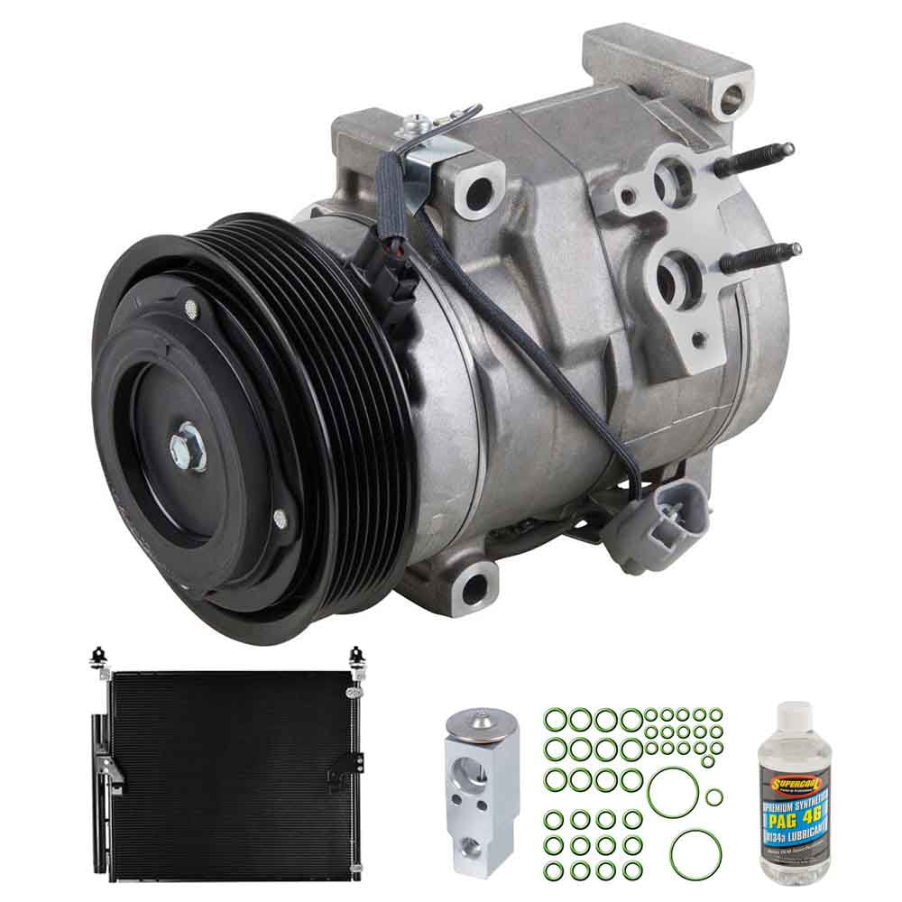 For Toyota FJ Cruiser 2007 2008 2009 OEM AC Compressor w/ Condenser Drier - Buyautoparts
