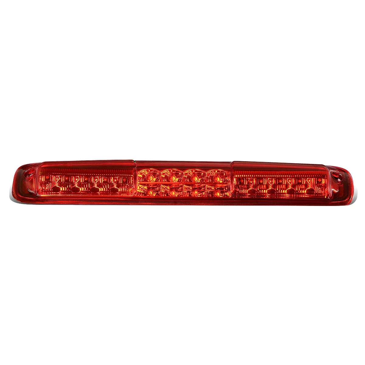 DNA Motoring 3BL-GMC99-LED-RD For 1999 to 2007 Chevy Silverado GMC Sierra 1500 2500 3500 Dual Row LED 3rd Third Tail Brake Light Cargo Lamp Red Housing 00 01 02 03 04 05 06