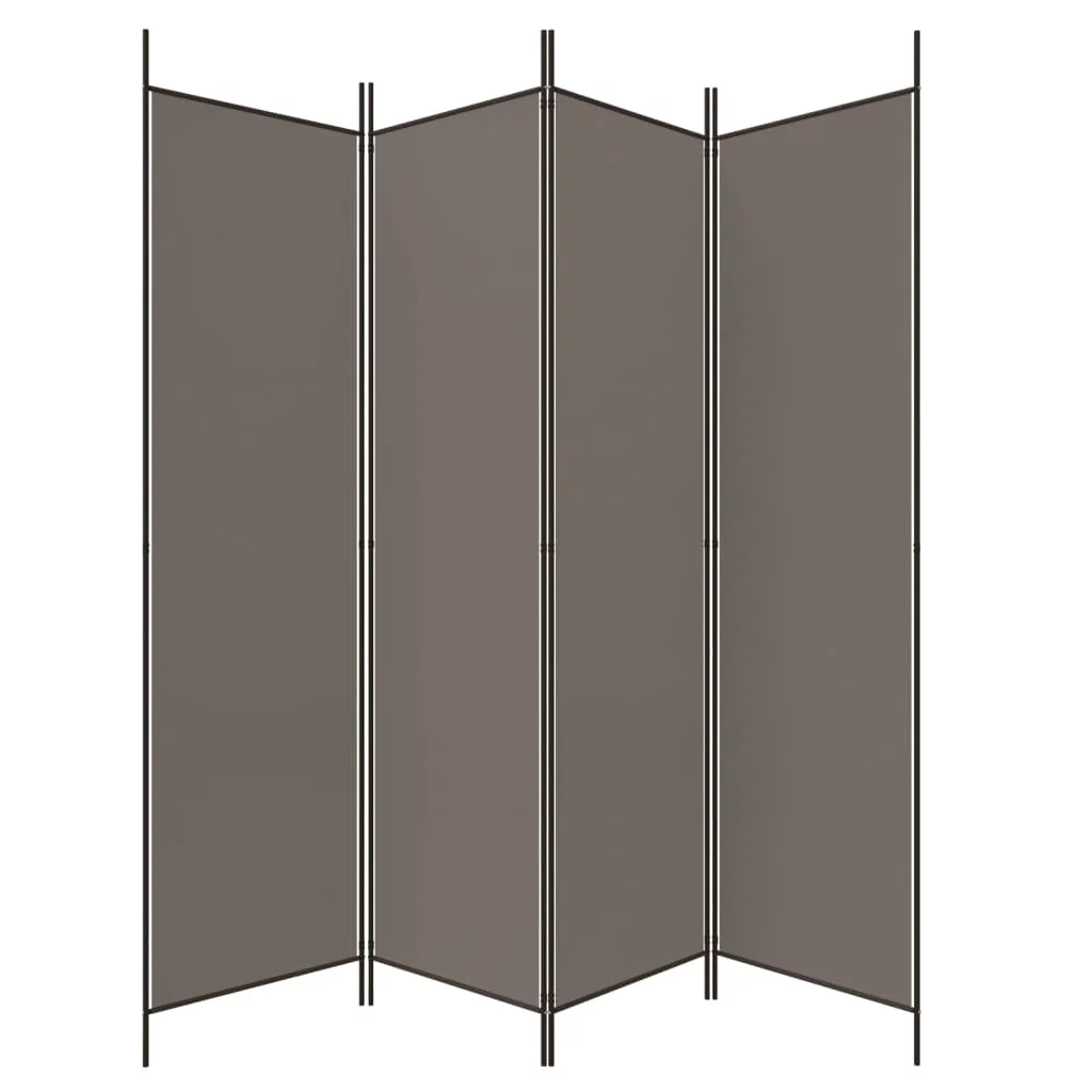 Anself 4-Panel Room Divider Anthracite 78.7